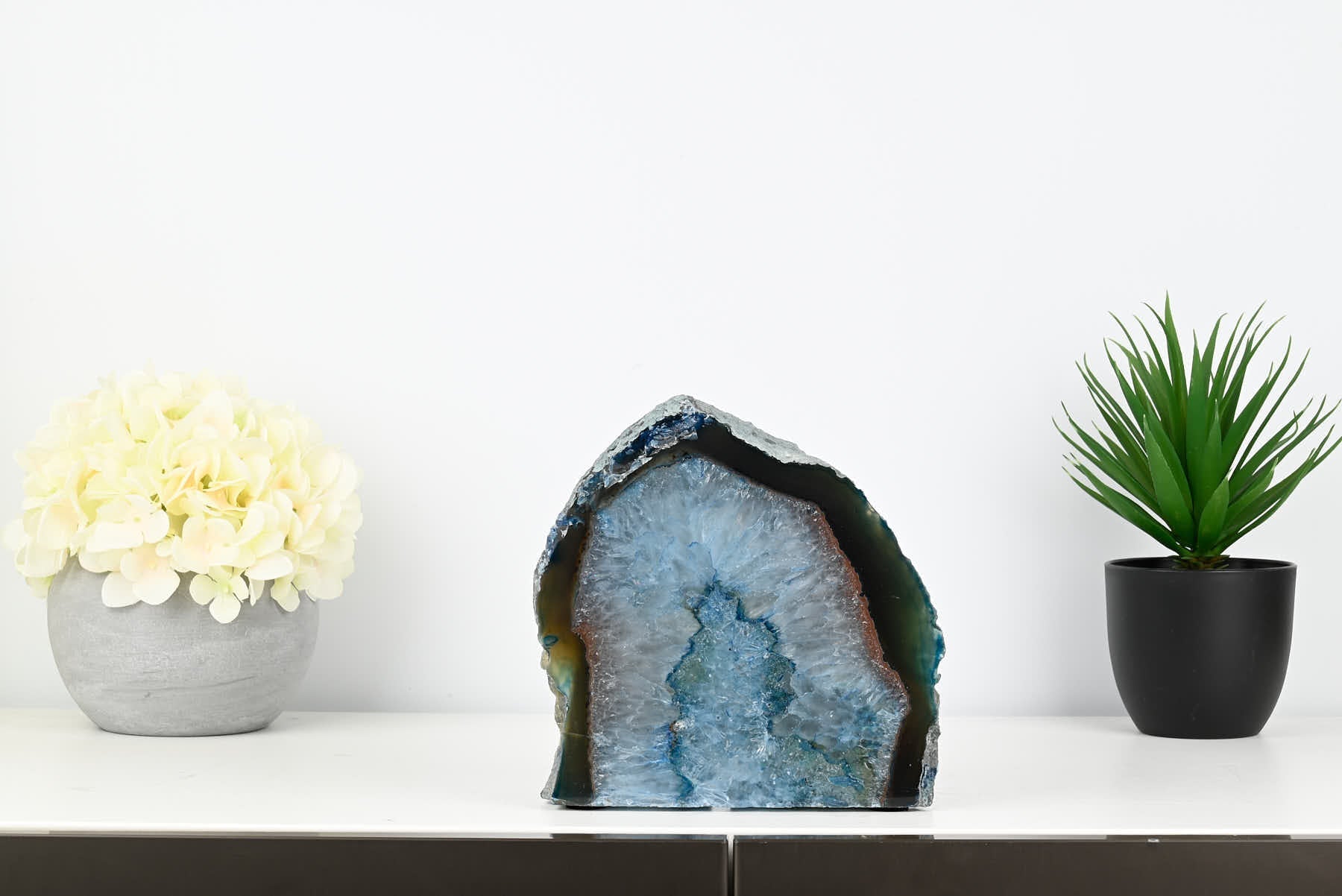 Blue Agate Night Lamp - 18cm tall - #LABLUE-38057