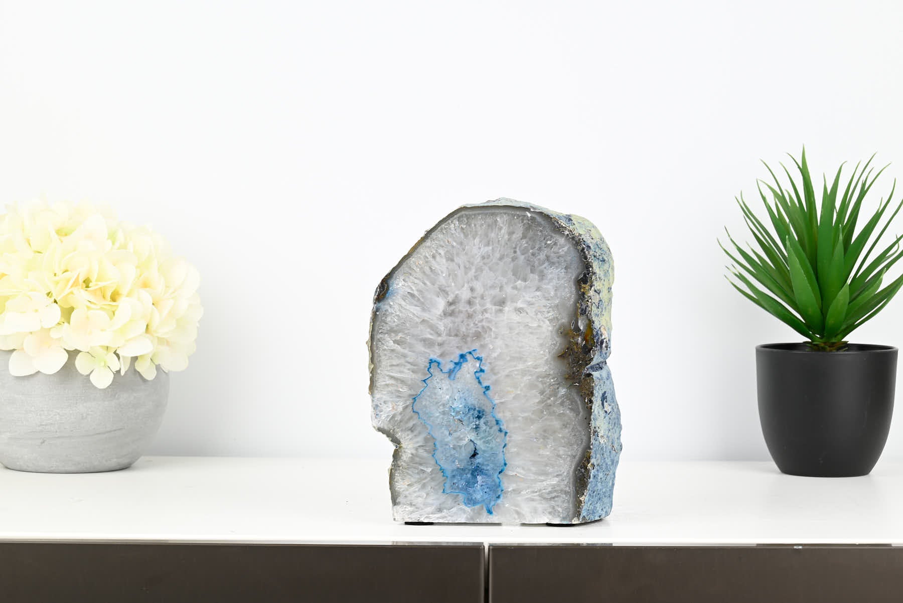 Blue Agate Night Lamp - 19cm tall - #LABLUE-38074