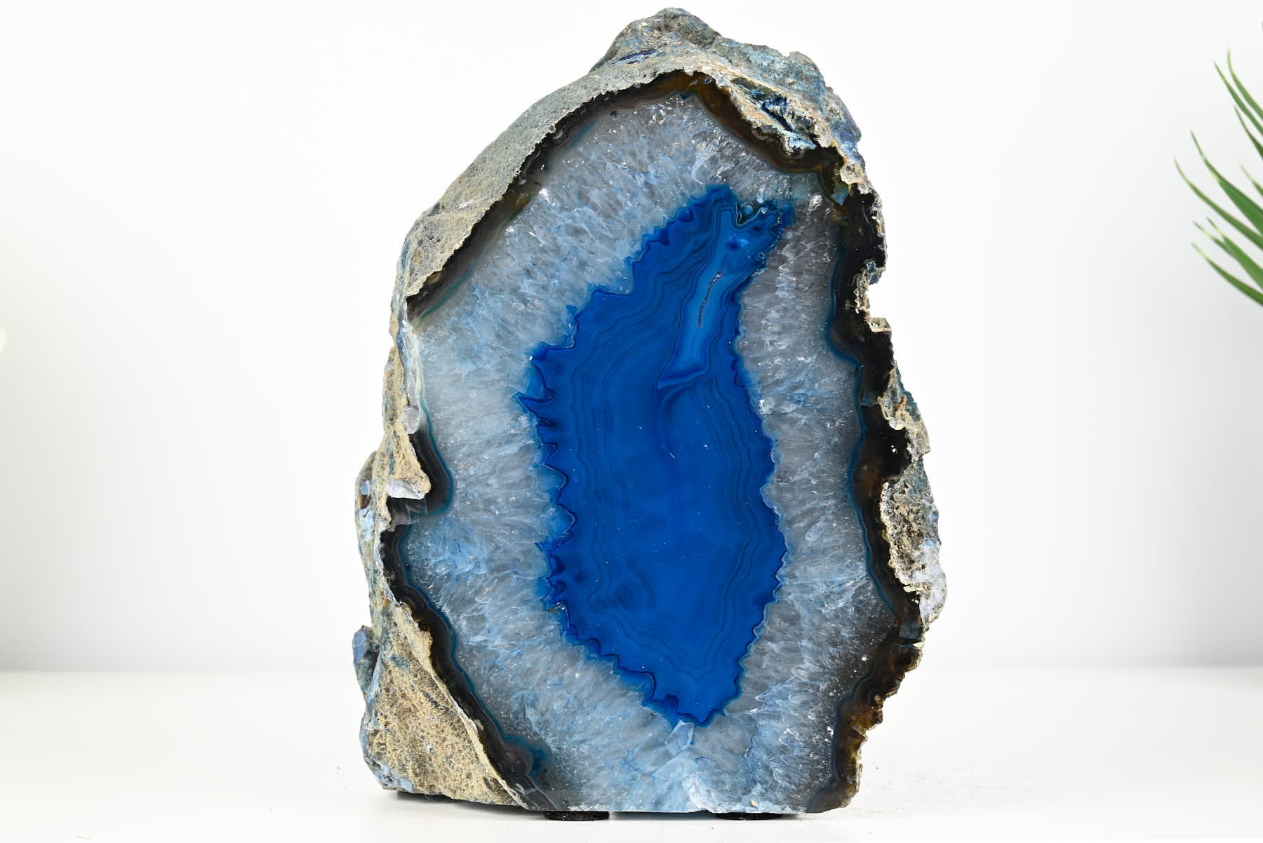 Blue Agate Night Lamp - 20cm tall - #LABLUE-38035