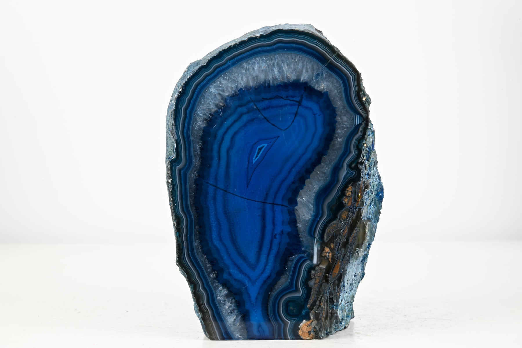 Blue Agate Night Lamp - 15cm tall - #LABLUE-38013