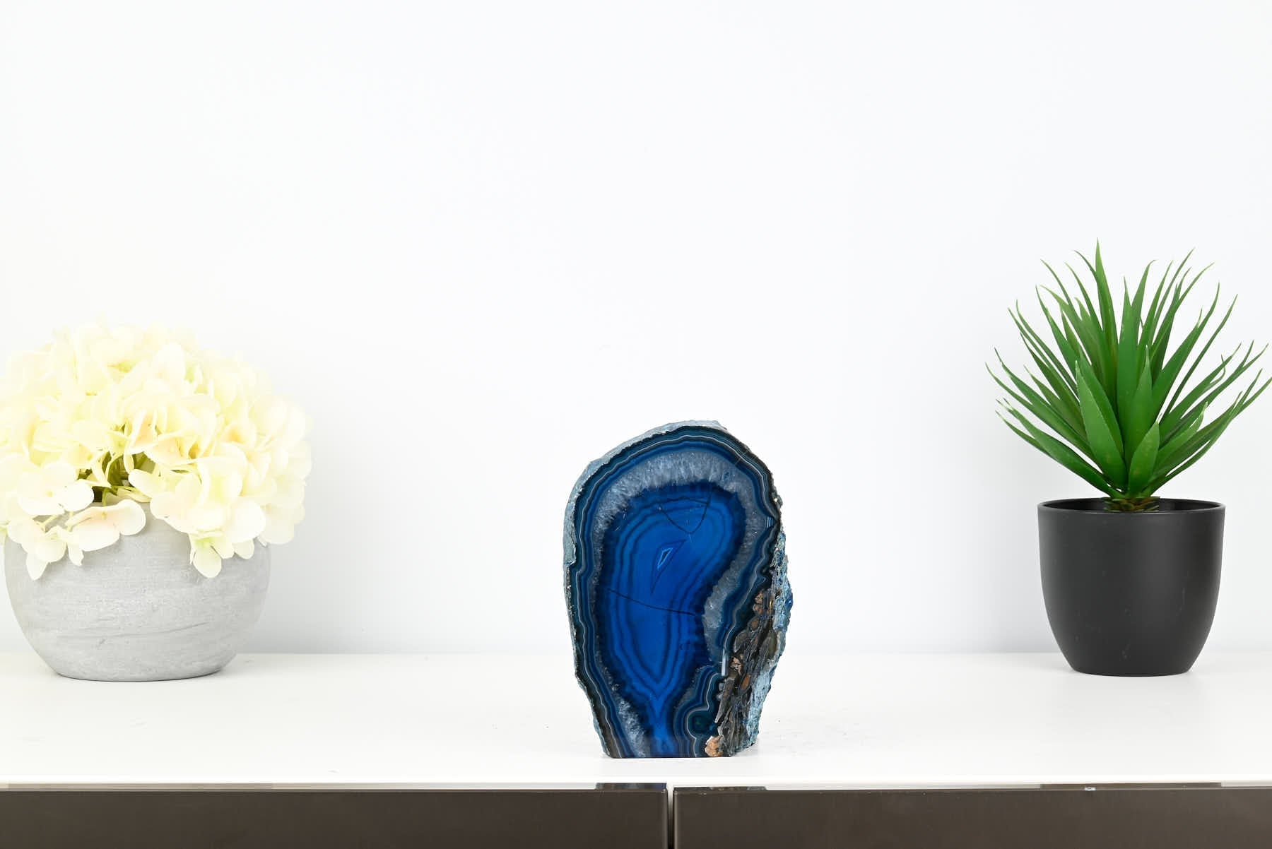 Blue Agate Night Lamp - 15cm tall - #LABLUE-38013