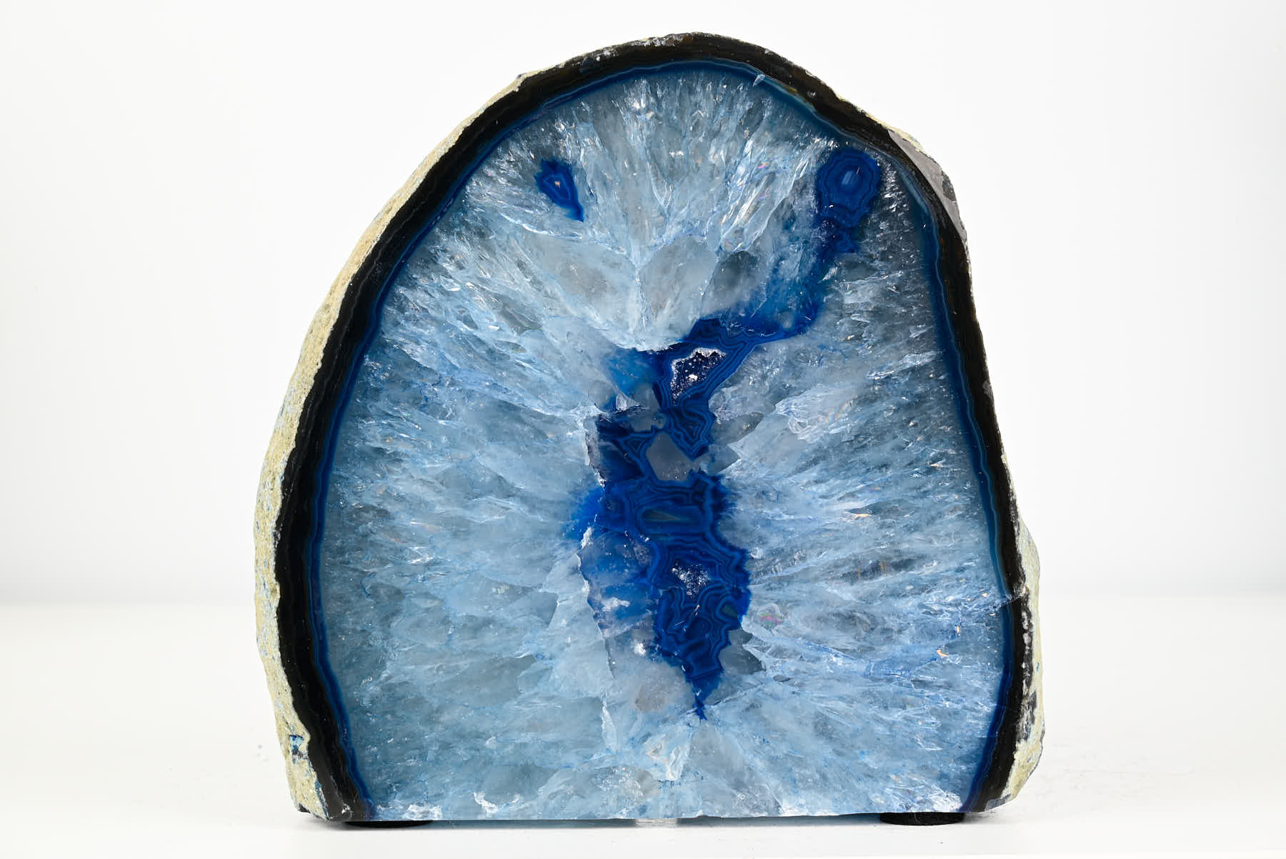 Blue Agate Night Lamp - 16cm tall - #LABLUE-38015