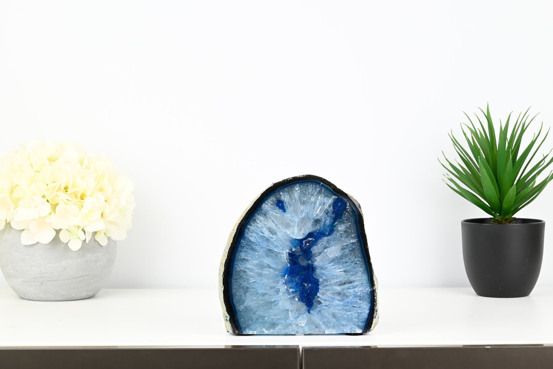 Blue Agate Night Lamp - 16cm tall - #LABLUE-38015