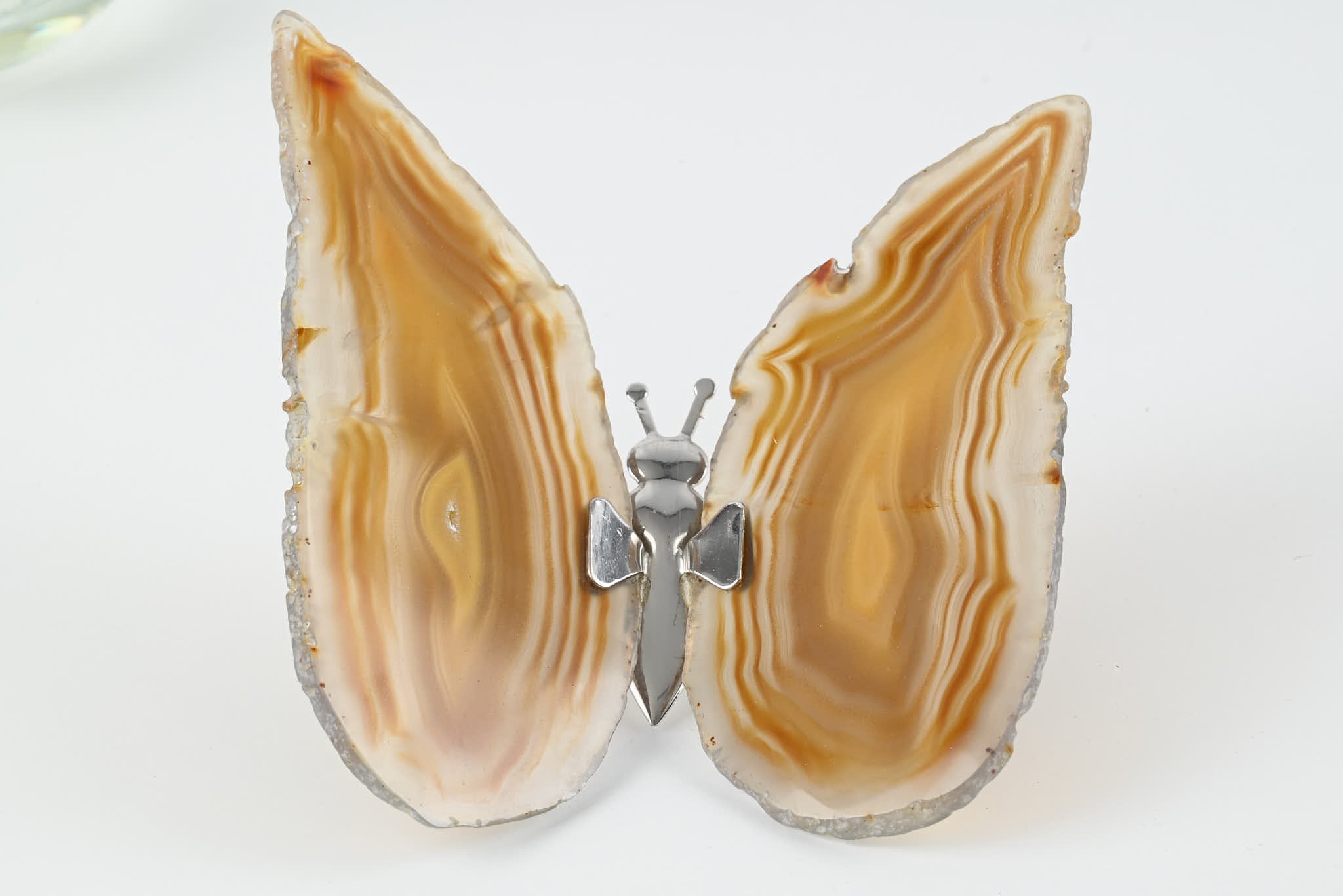 Natural Agate "Butterfly" Freestanding 13cm - #BUNATF-90026