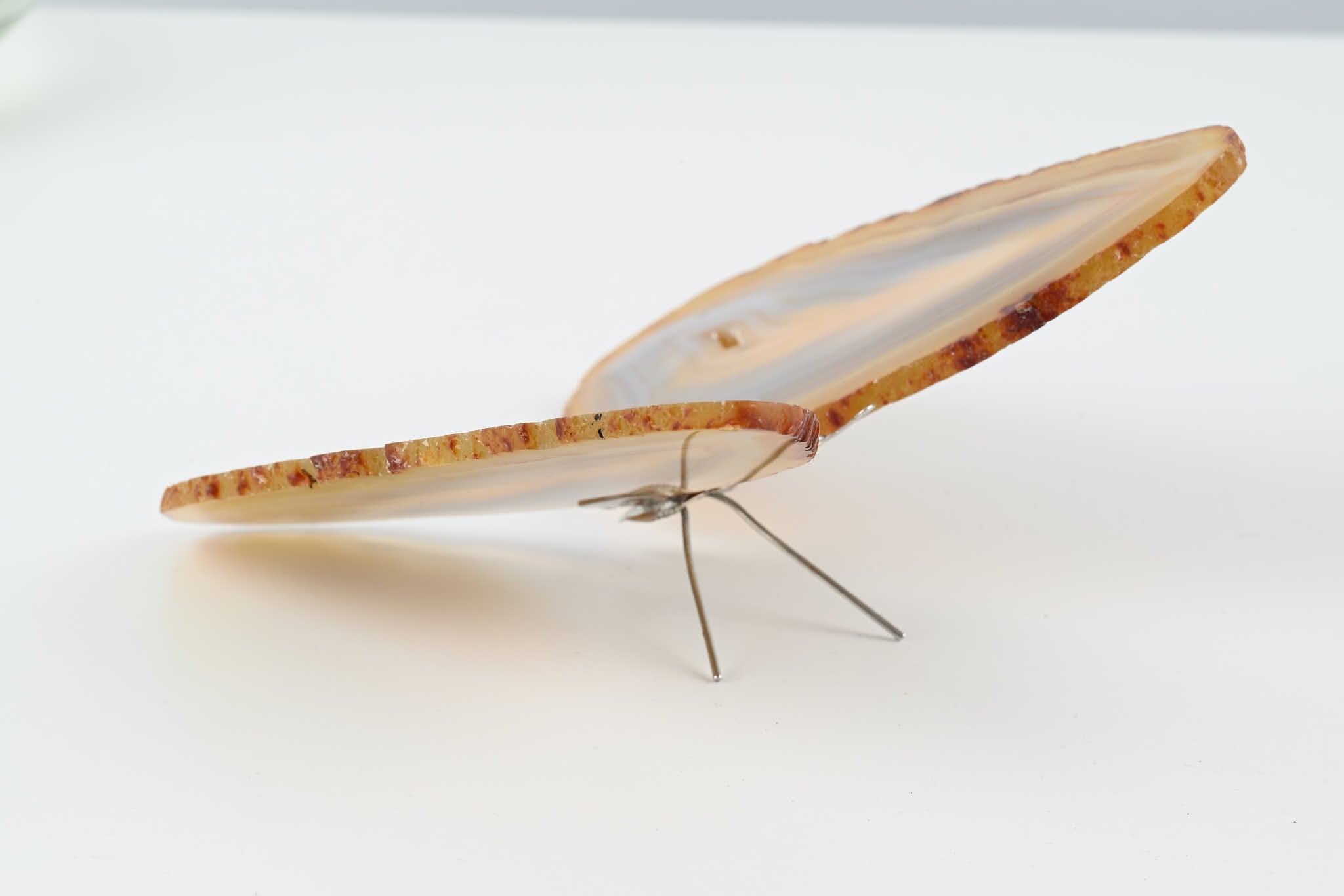 Natural Agate "Butterfly" Freestanding 13cm - #BUNATF-90027