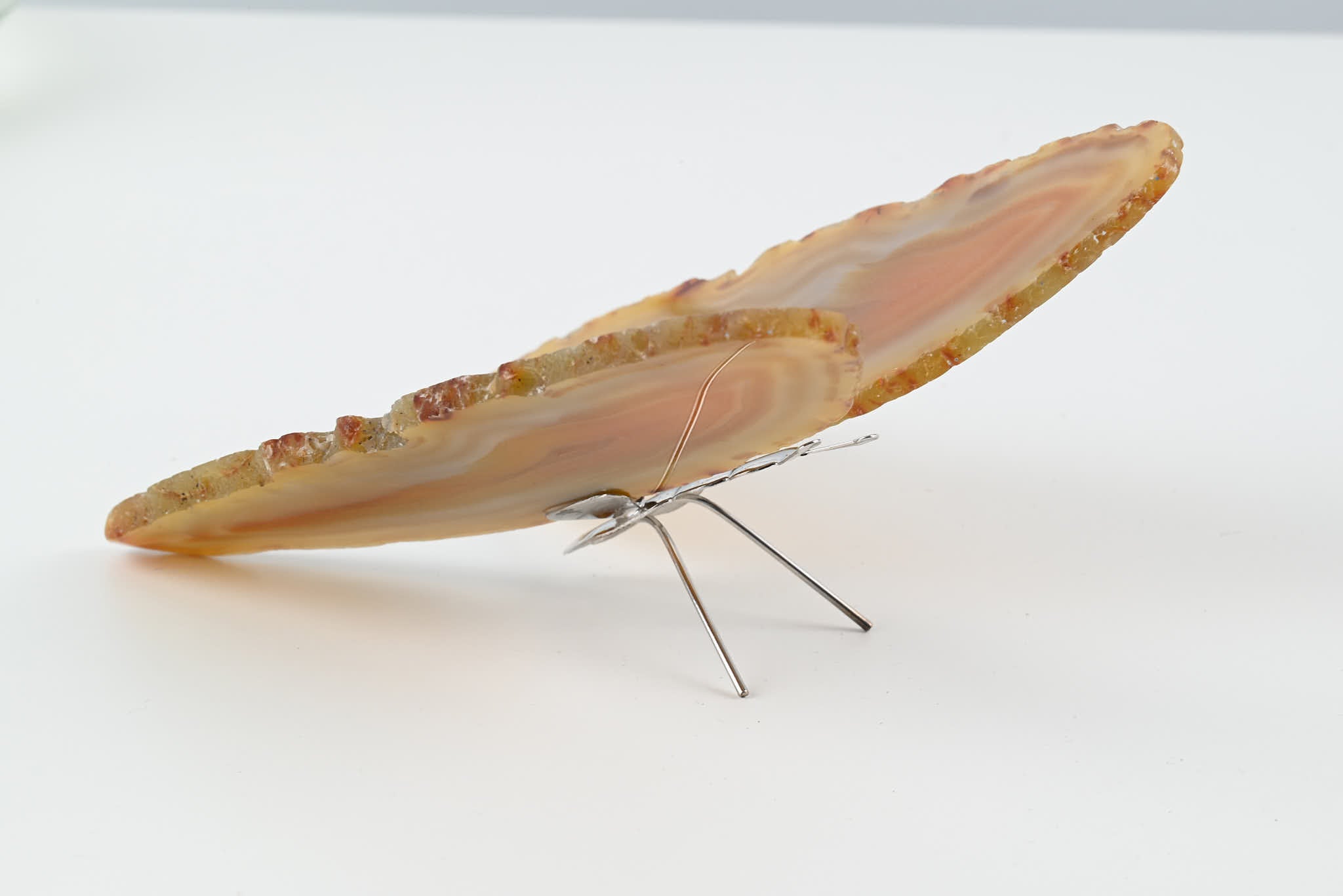 Natural Agate "Butterfly" Freestanding 14cm - #BUNATF-90029