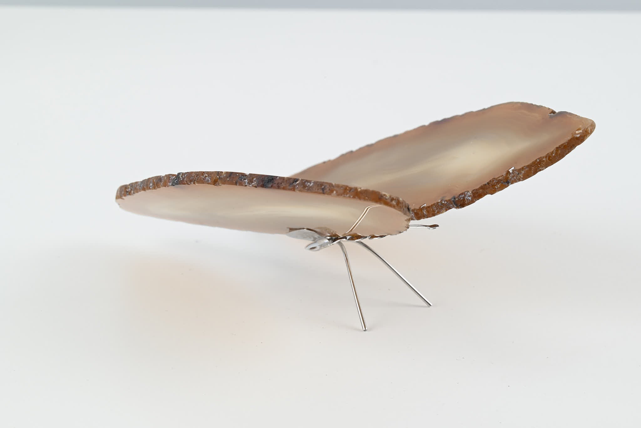 Natural Agate "Butterfly" Freestanding 14cm - #BUNATF-90032
