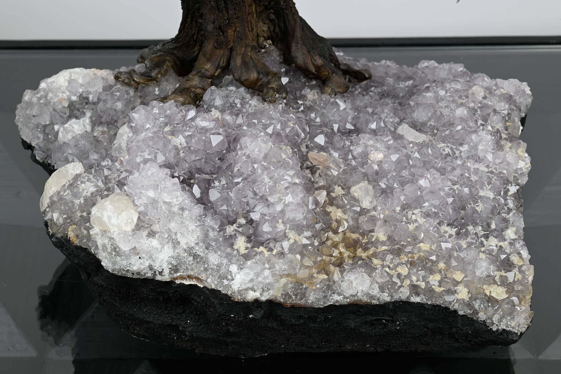 Handmade 59cm Tall Gemstone Tree with Amethyst base and 540 Amethyst gems - #TRAMET-56002