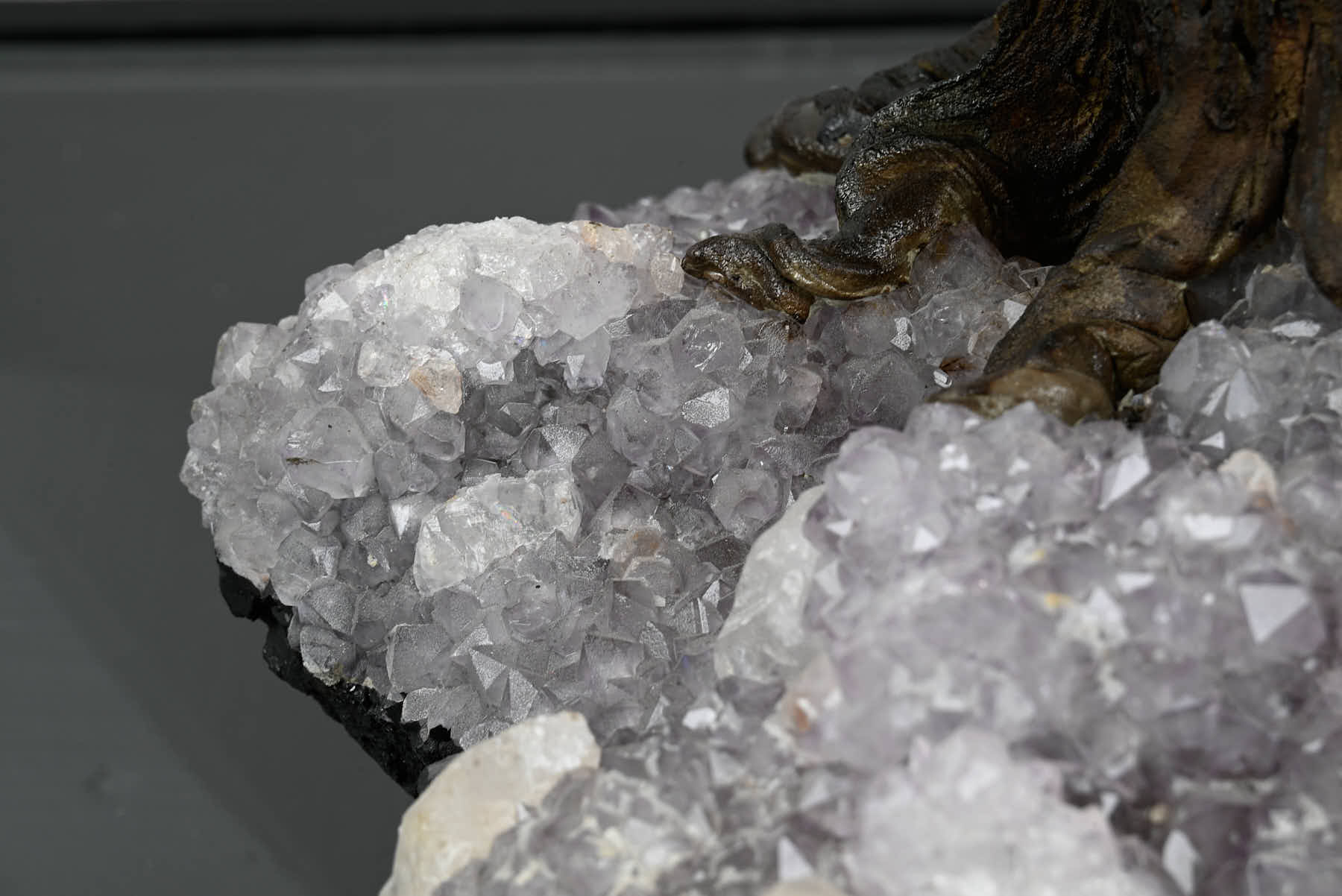 Handmade 59cm Tall Gemstone Tree with Amethyst base and 540 Amethyst gems - #TRAMET-56002