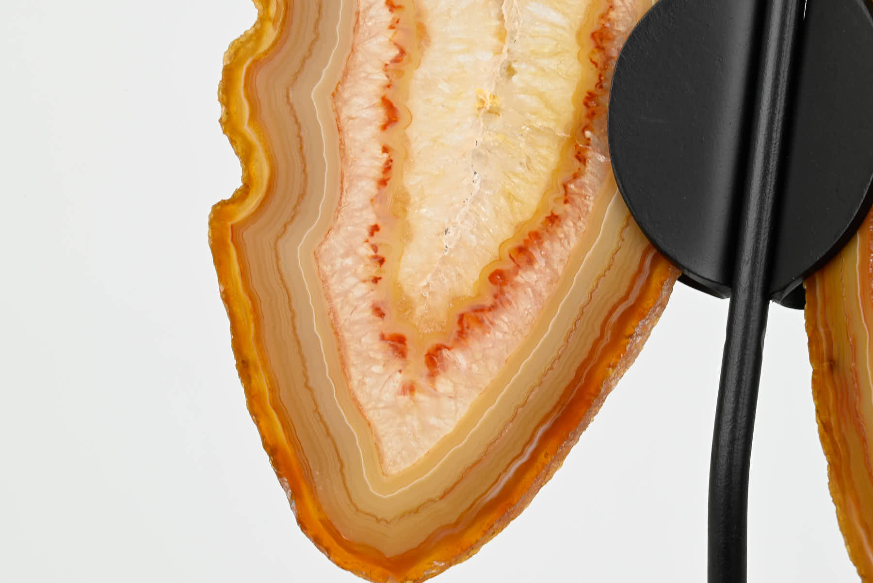 Natural Agate Butterfly on Stand - 0.83kg and 29cm Tall - #BUNATU-10021