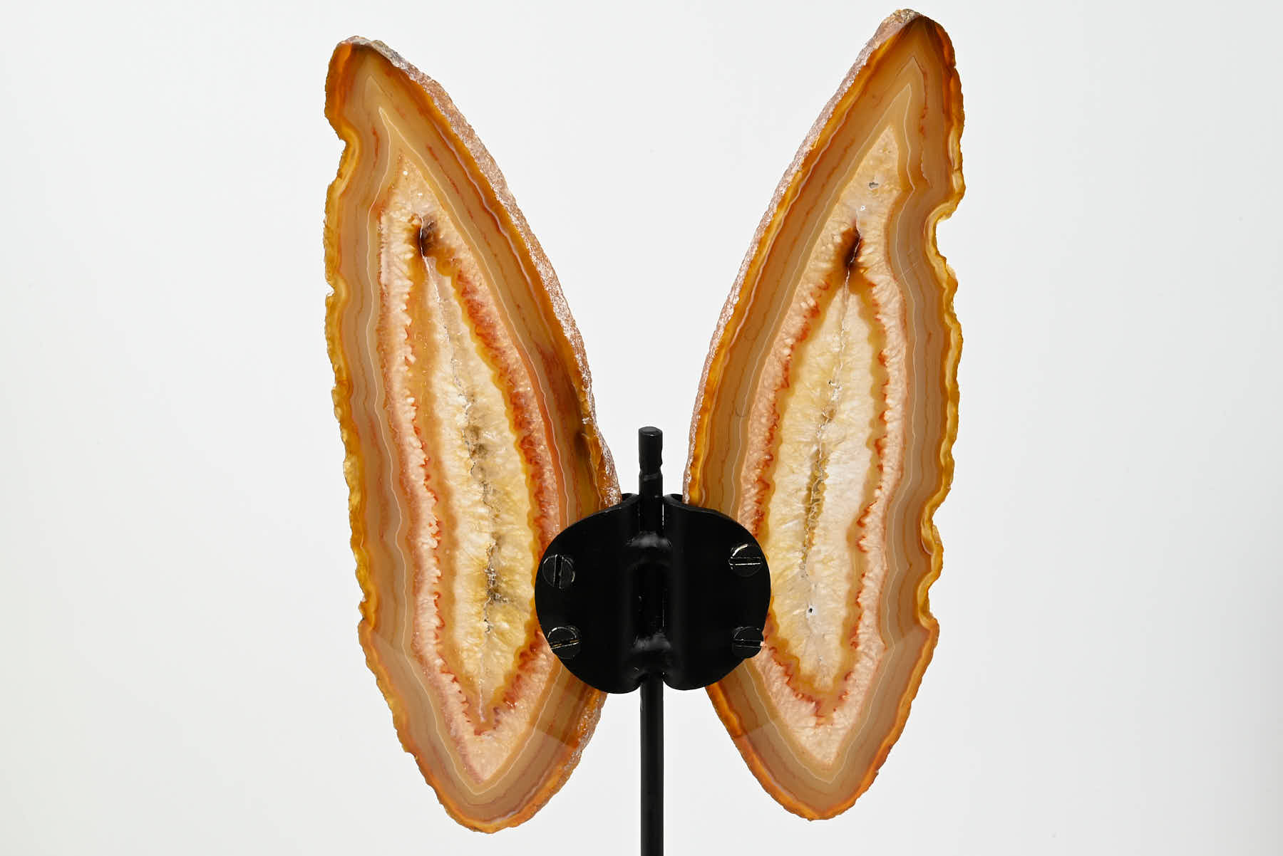 Natural Agate Butterfly on Stand - 0.83kg and 29cm Tall - #BUNATU-10021