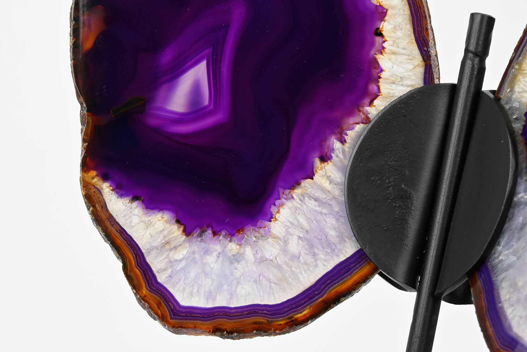 Purple Agate Butterfly on Stand - 0.62kg and 24cm Tall - #BUPURP-10006