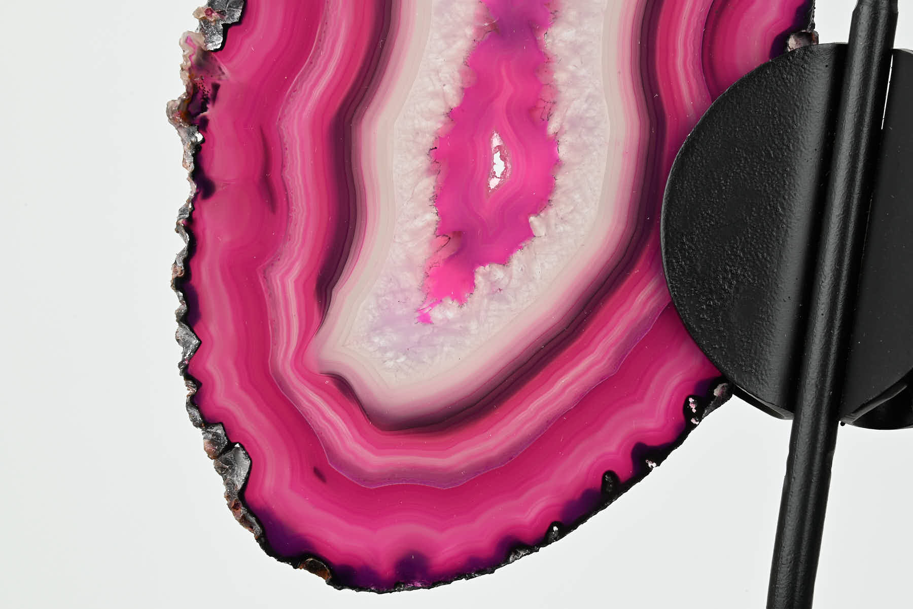 Pink Agate Butterfly on Stand - 0.64kg and 27cm Tall - #BUPINK-10007