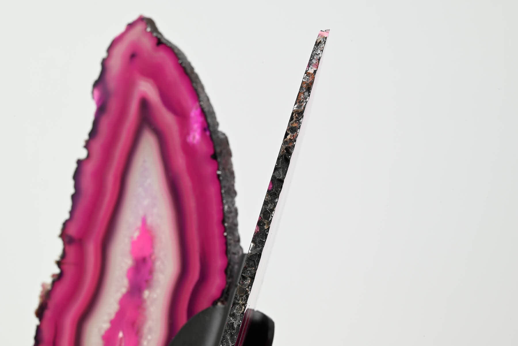 Pink Agate Butterfly on Stand - 0.64kg and 27cm Tall - #BUPINK-10007