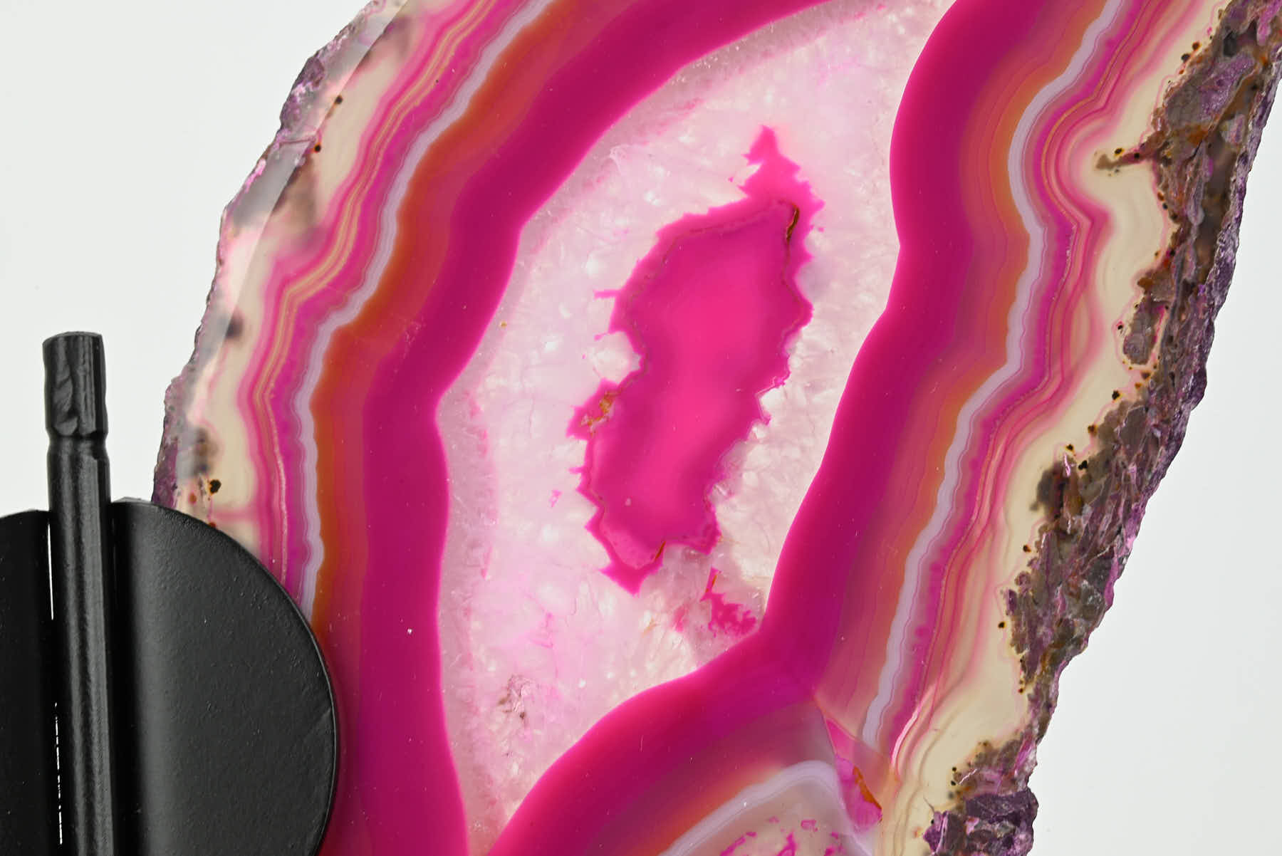 Pink Agate Butterfly on Stand - 0.79kg and 28cm Tall - #BUPINK-10005