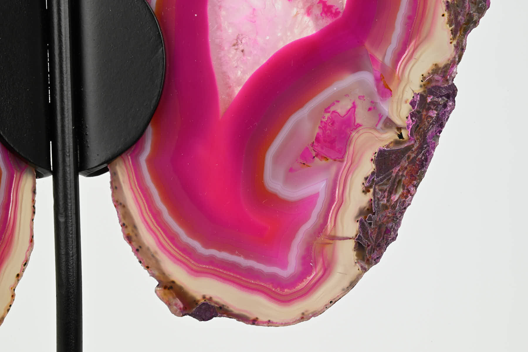 Pink Agate Butterfly on Stand - 0.79kg and 28cm Tall - #BUPINK-10005