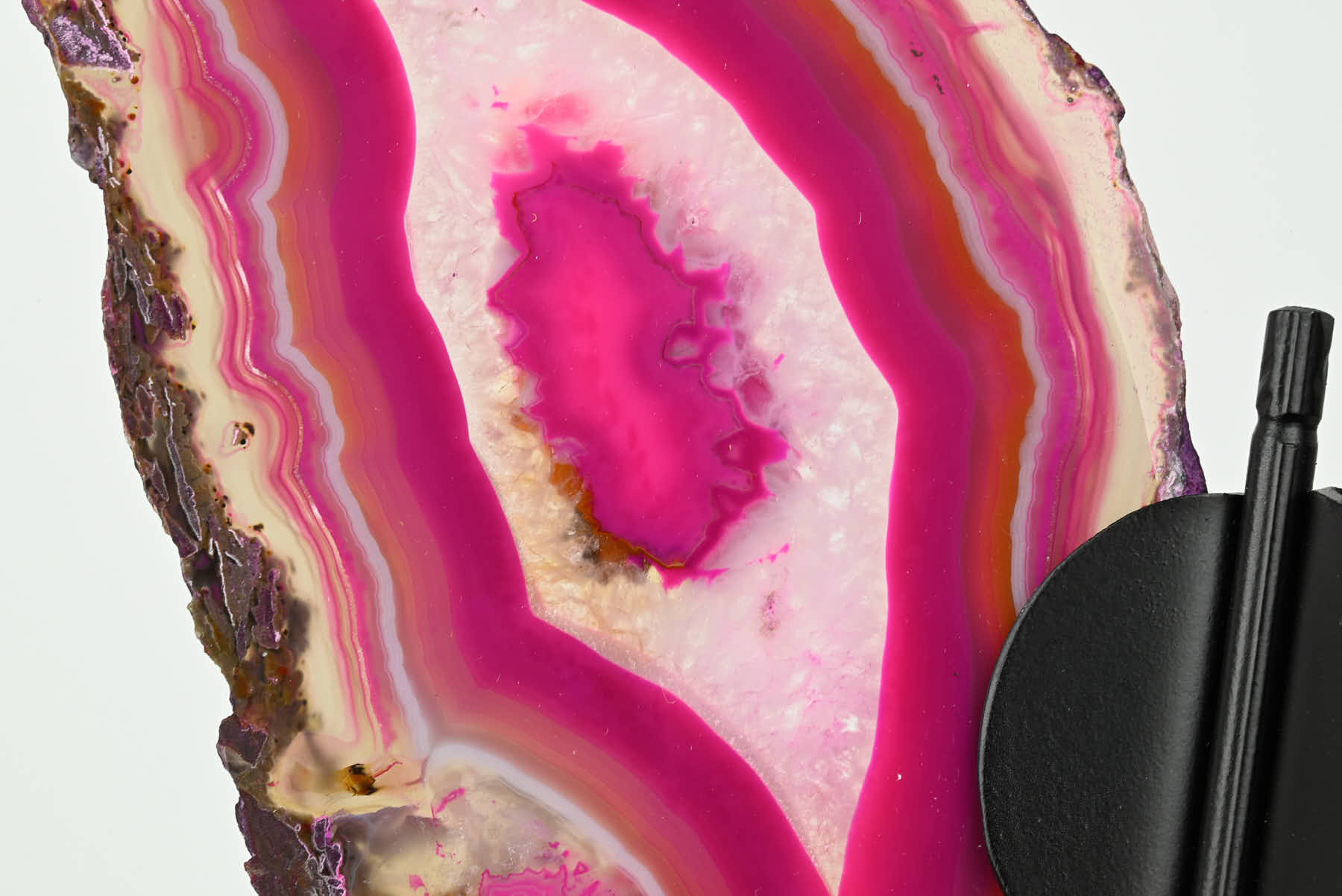 Pink Agate Butterfly on Stand - 0.79kg and 28cm Tall - #BUPINK-10005