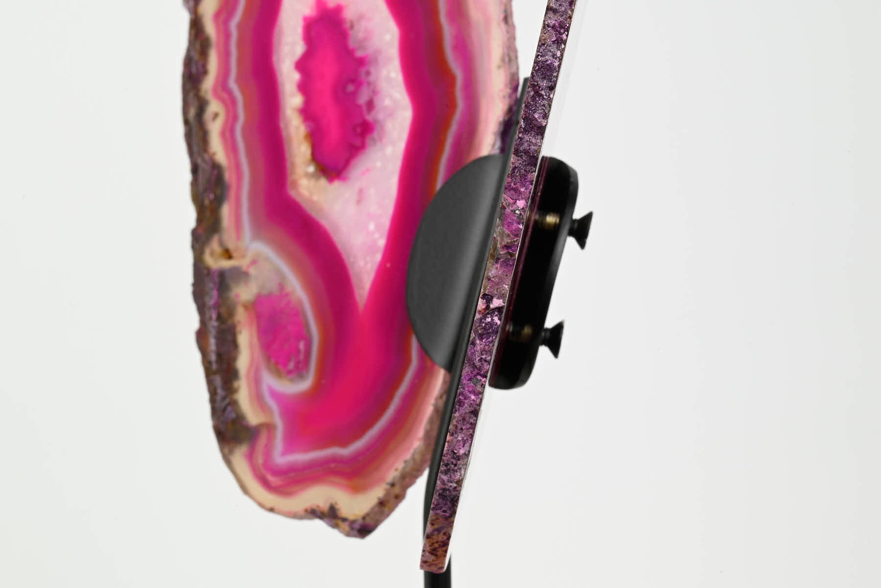 Pink Agate Butterfly on Stand - 0.79kg and 28cm Tall - #BUPINK-10005