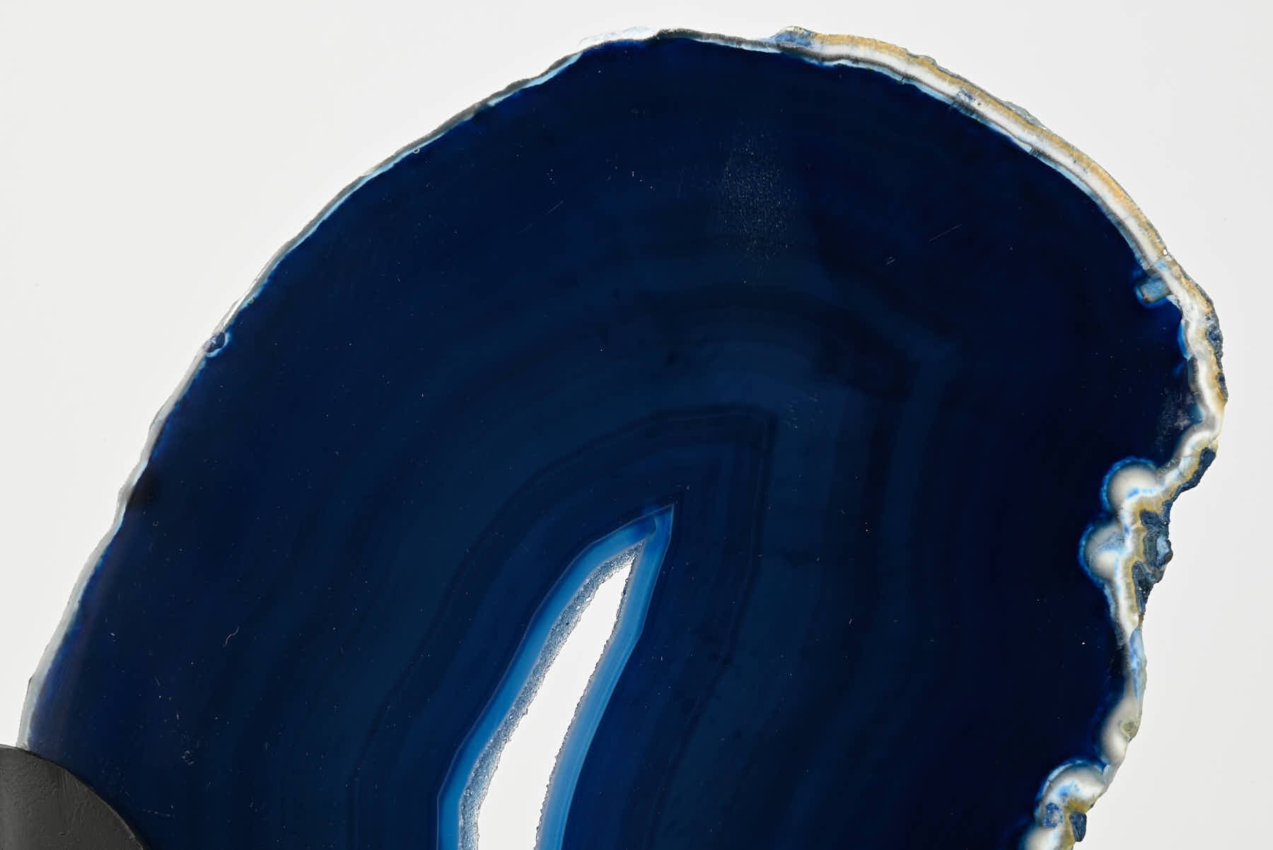 Blue Agate Butterfly on Stand - 0.70kg and 26cm Tall - #BUBLUE-10004