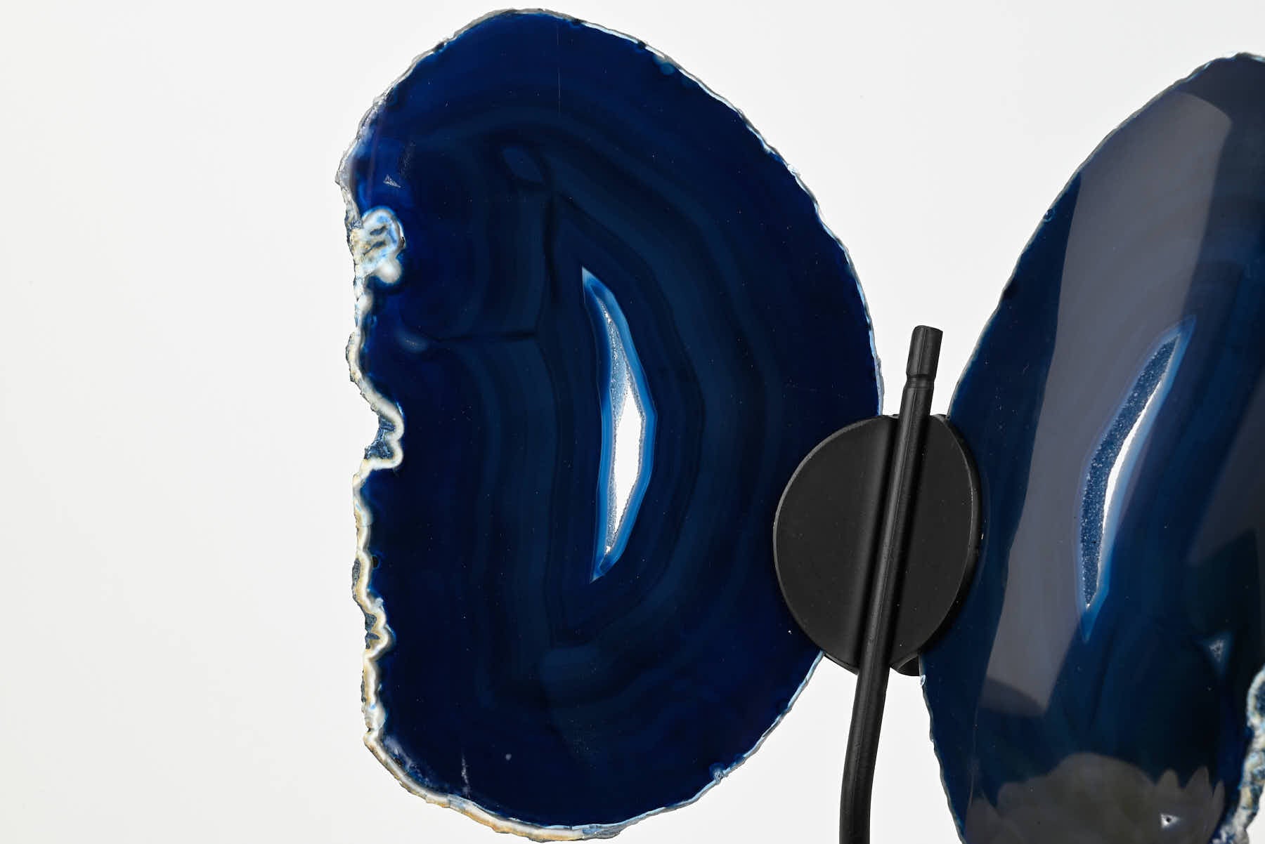 Blue Agate Butterfly on Stand - 0.70kg and 26cm Tall - #BUBLUE-10004