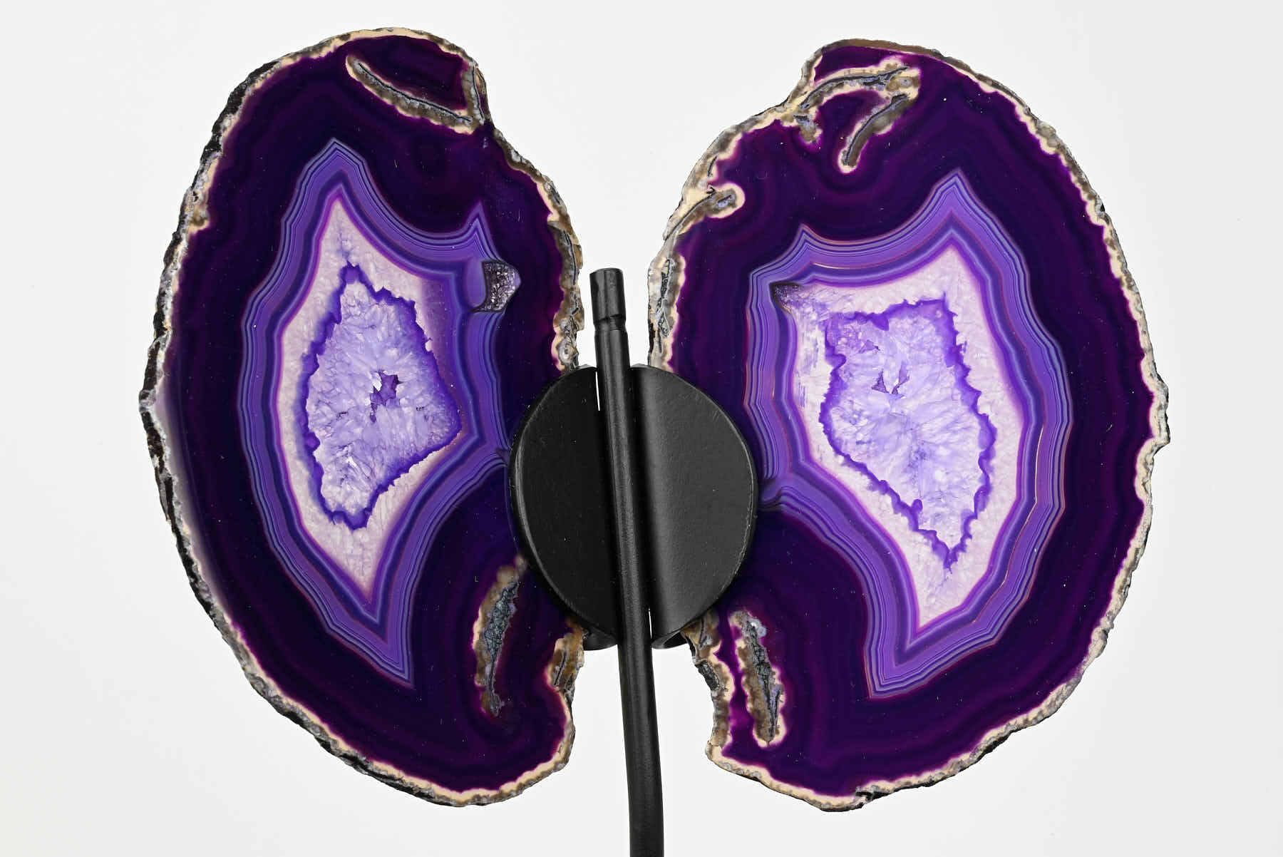 Purple Agate Butterfly on Stand - 0.57kg and 27cm Tall - #BUPURP-10007