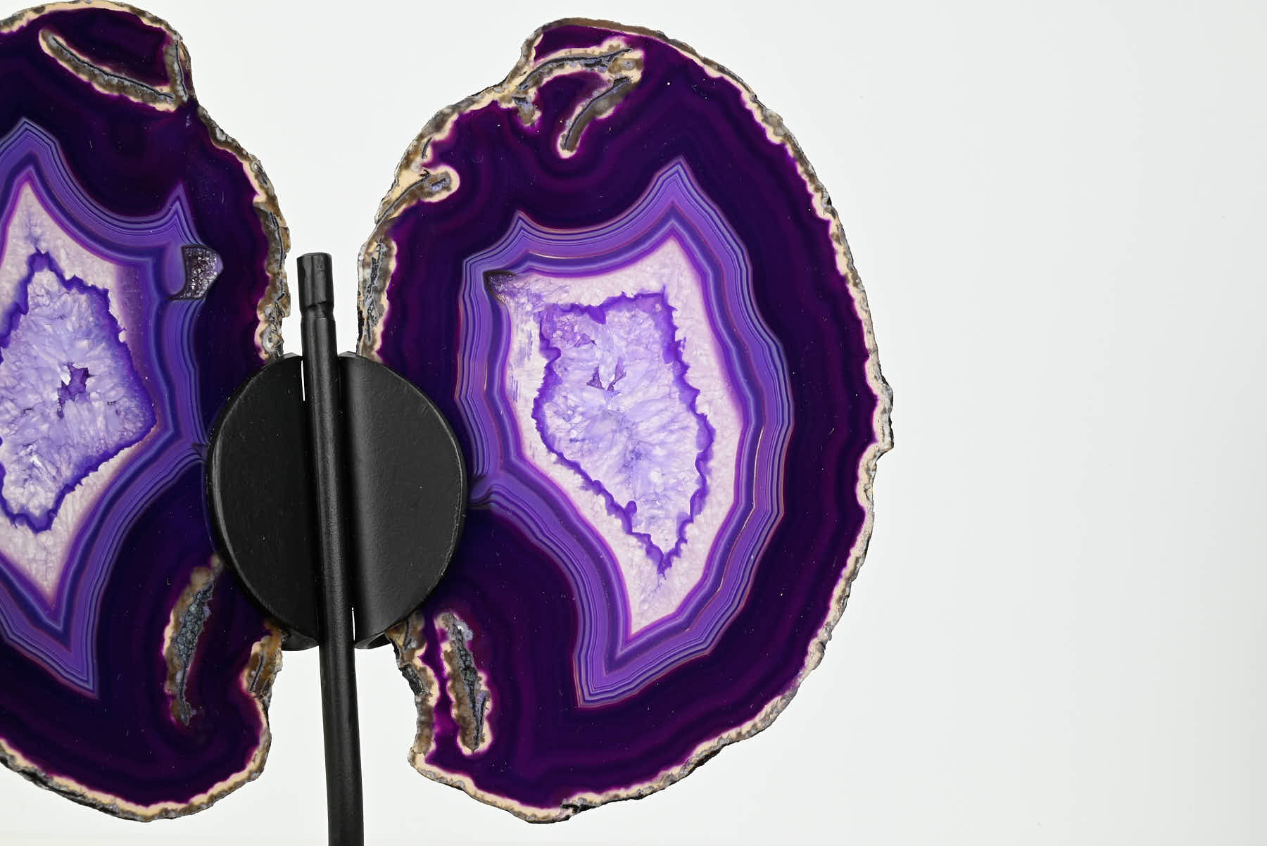 Purple Agate Butterfly on Stand - 0.57kg and 27cm Tall - #BUPURP-10007