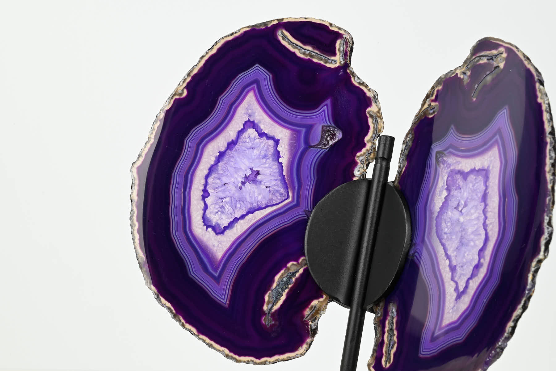 Purple Agate Butterfly on Stand - 0.57kg and 27cm Tall - #BUPURP-10007