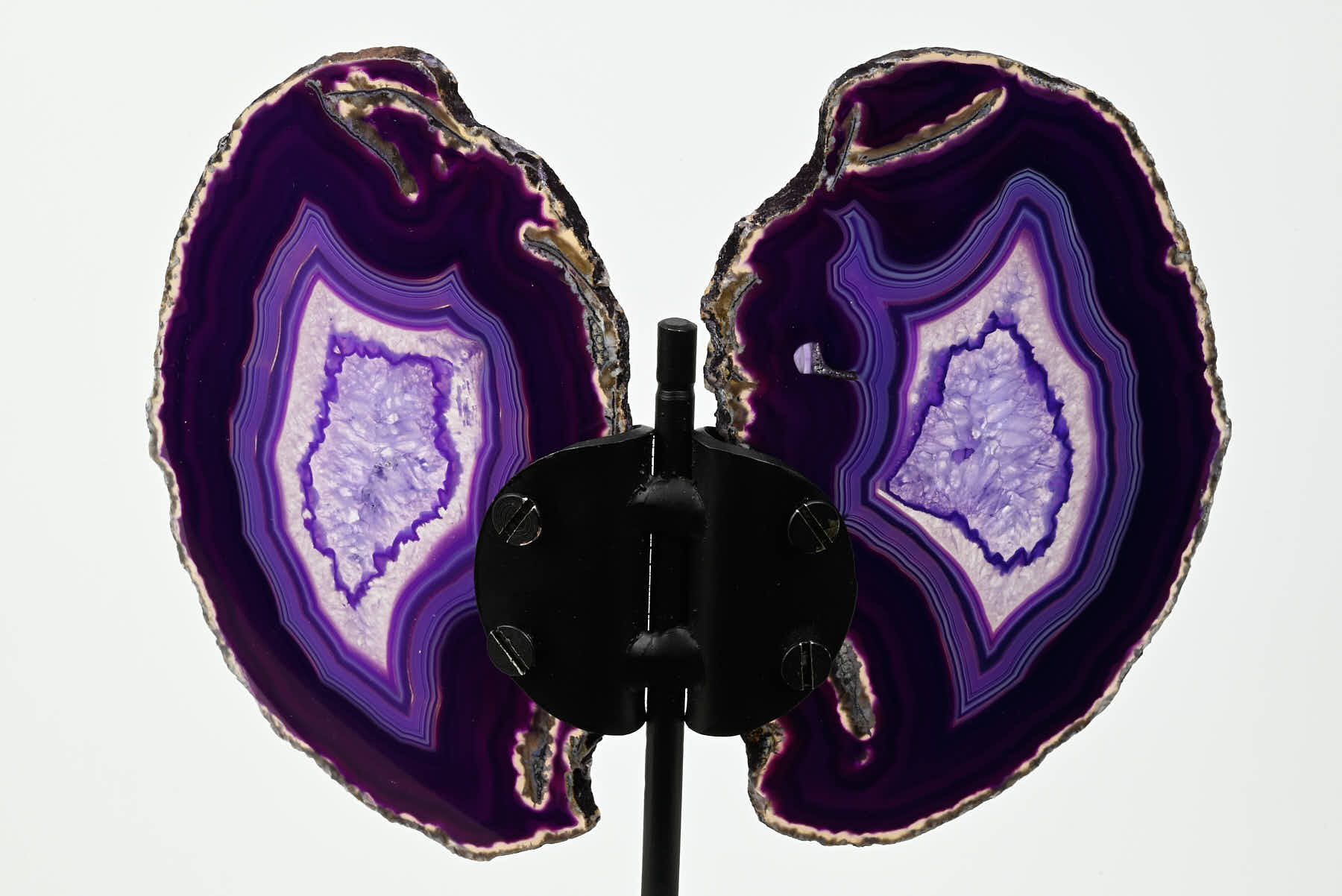 Purple Agate Butterfly on Stand - 0.57kg and 27cm Tall - #BUPURP-10007