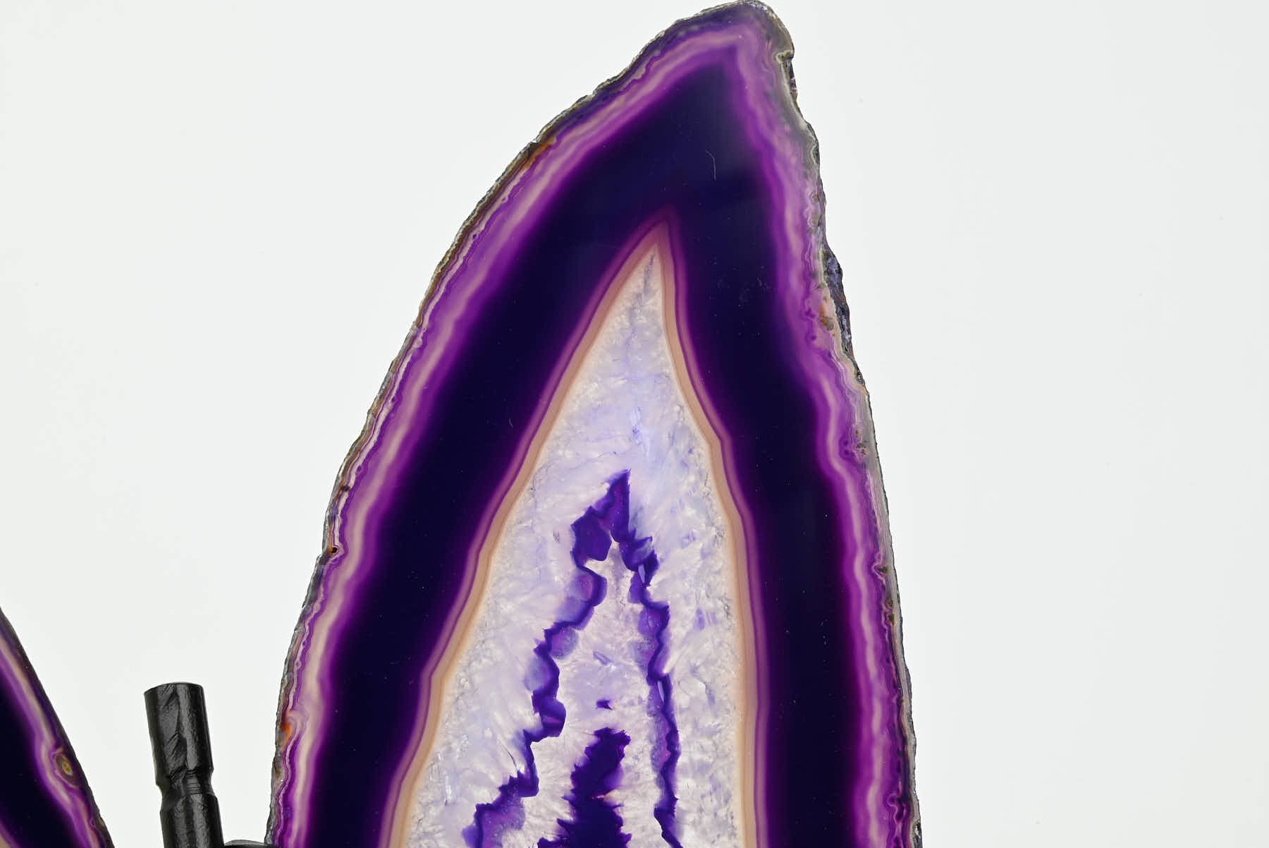 Purple Agate Butterfly on Stand - 0.61kg and 24cm Tall - #BUPURP-10002