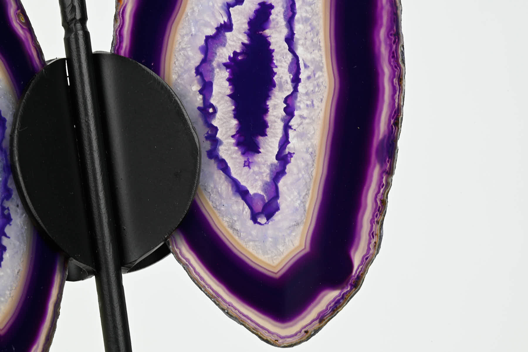 Purple Agate Butterfly on Stand - 0.61kg and 24cm Tall - #BUPURP-10002