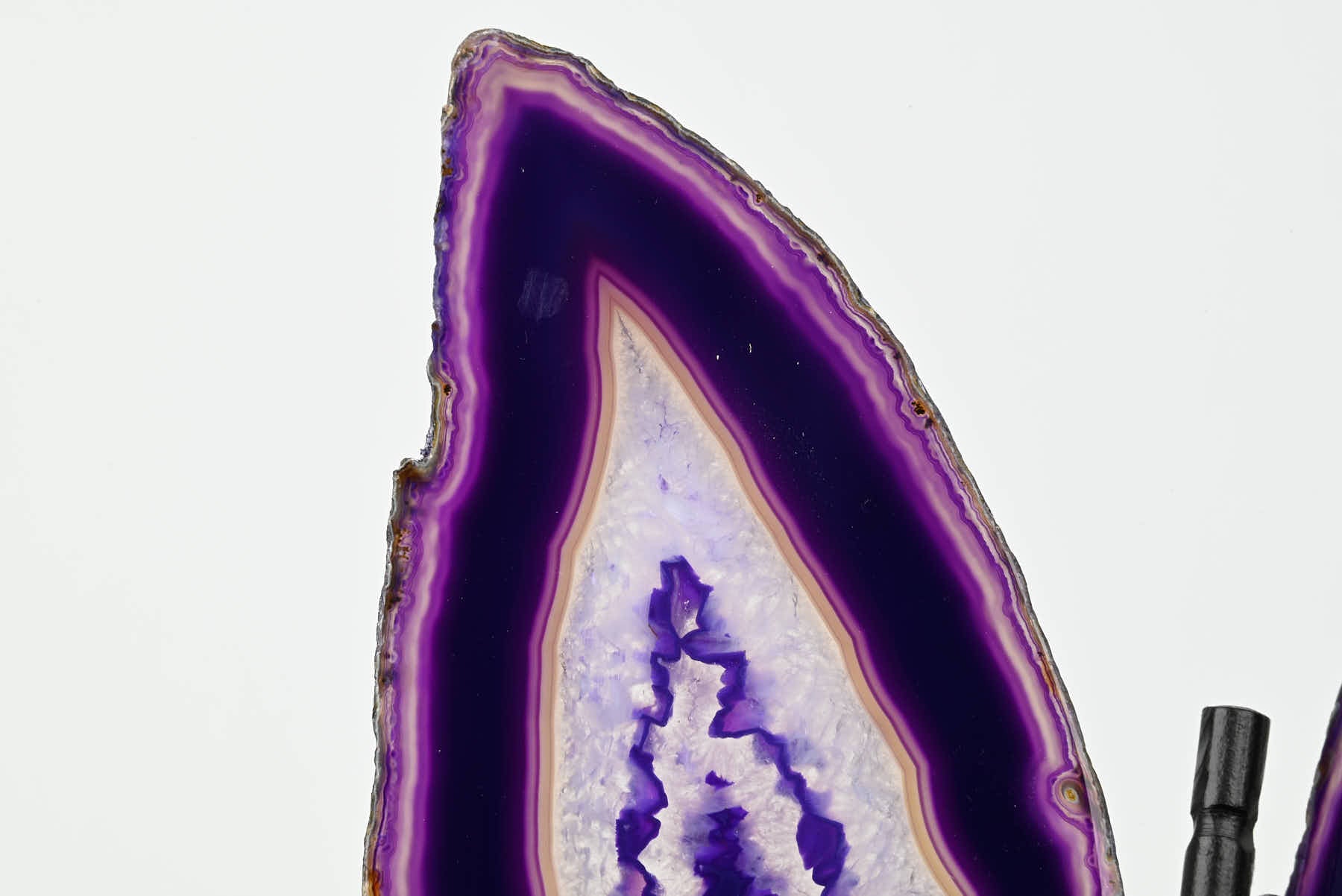 Purple Agate Butterfly on Stand - 0.61kg and 24cm Tall - #BUPURP-10002