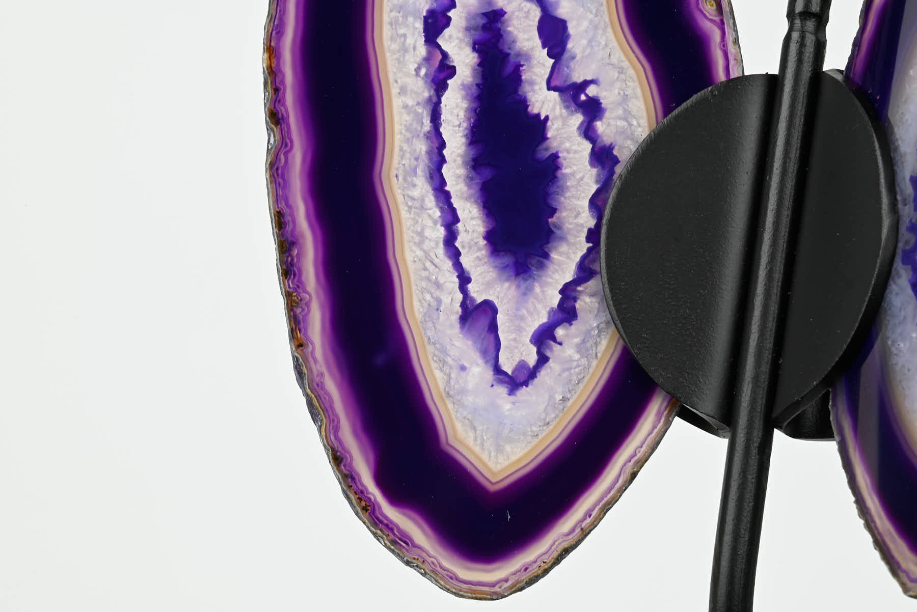 Purple Agate Butterfly on Stand - 0.61kg and 24cm Tall - #BUPURP-10002