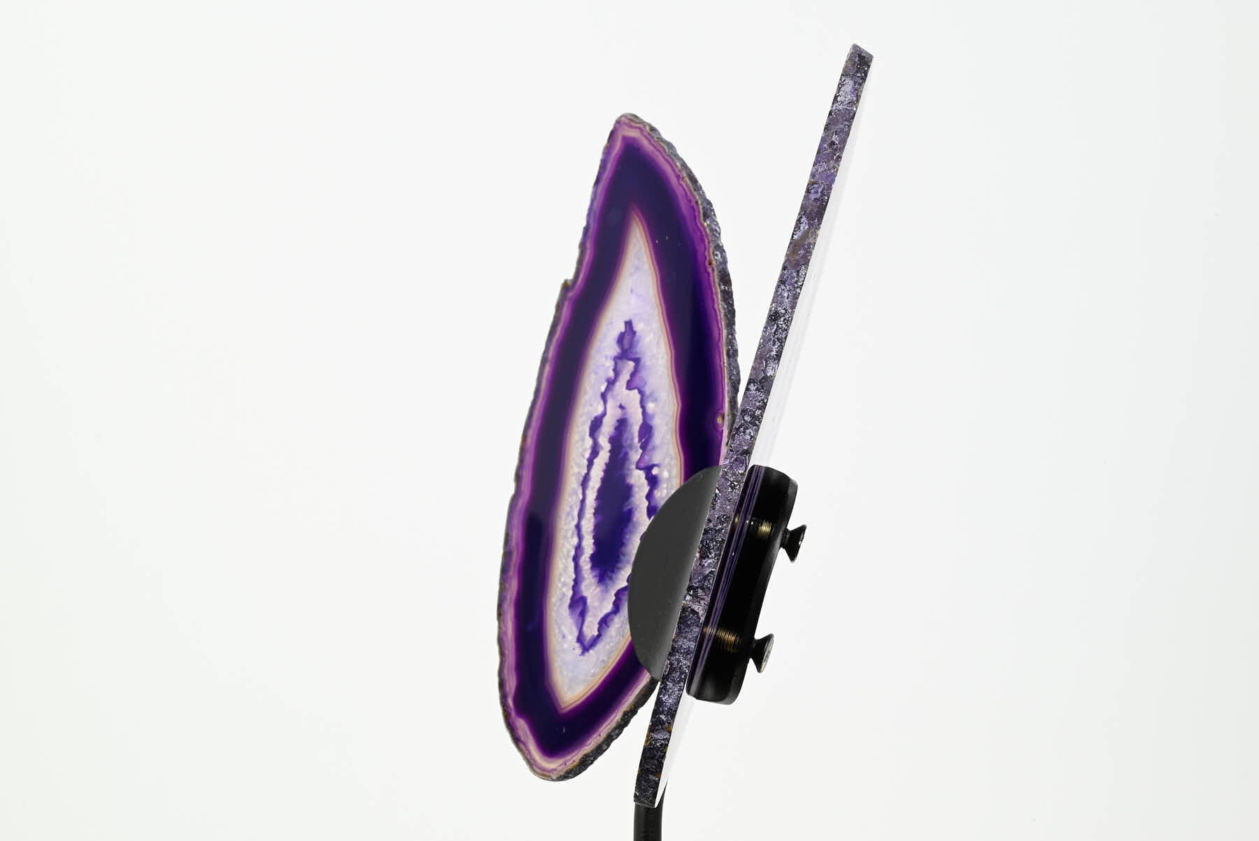 Purple Agate Butterfly on Stand - 0.61kg and 24cm Tall - #BUPURP-10002