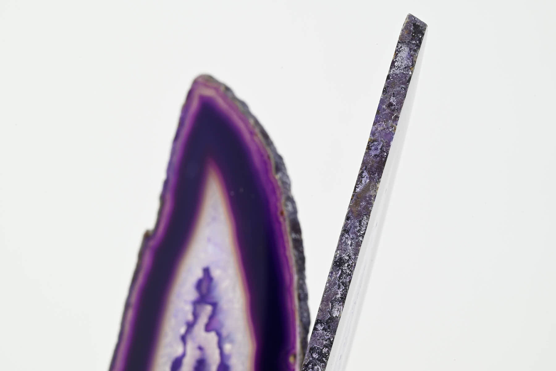 Purple Agate Butterfly on Stand - 0.61kg and 24cm Tall - #BUPURP-10002