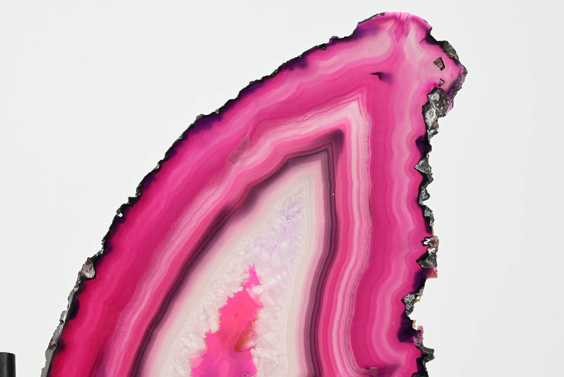 Pink Agate Butterfly on Stand - 0.64kg and 28cm Tall - #BUPINK-10003