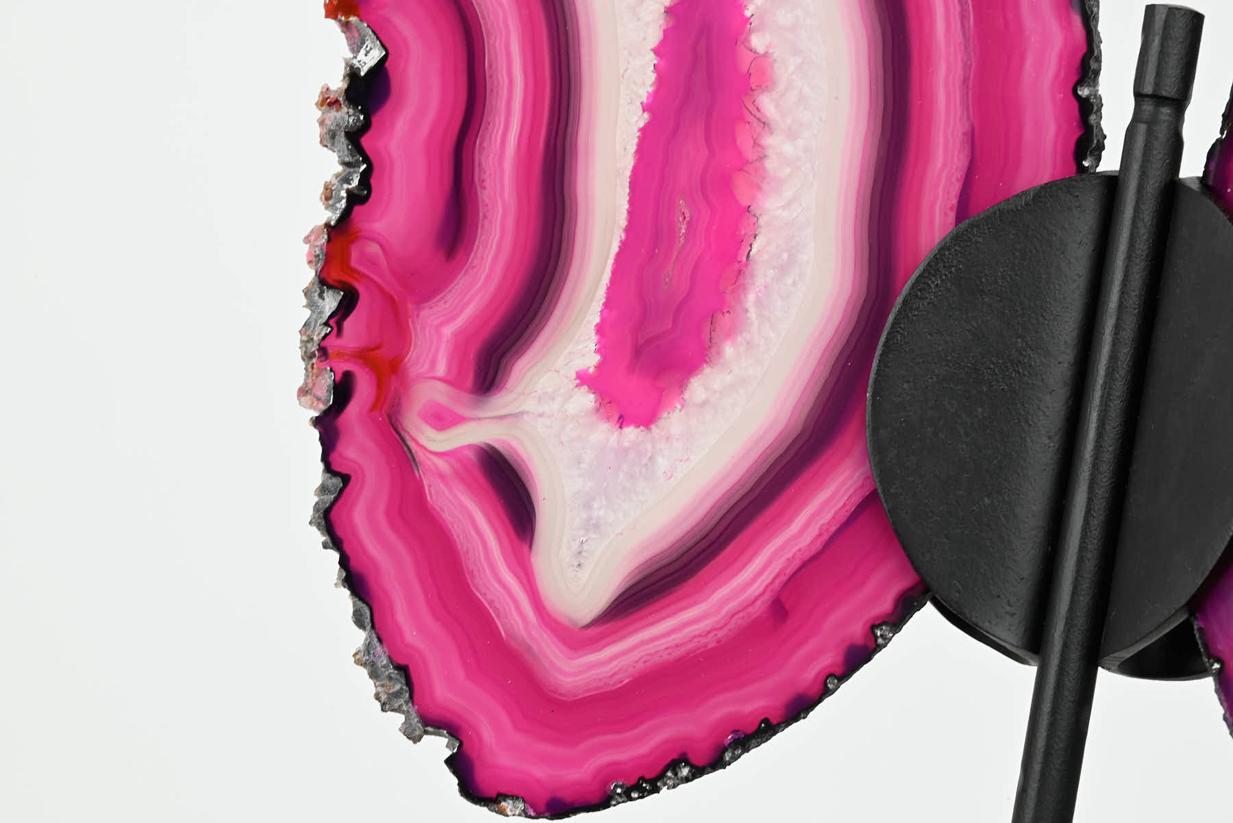 Pink Agate Butterfly on Stand - 0.64kg and 28cm Tall - #BUPINK-10003