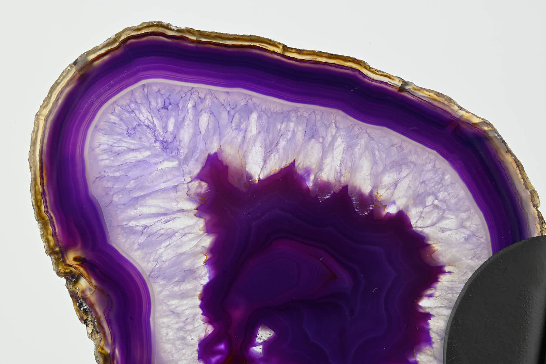 Purple Agate Butterfly on Stand - 0.61kg and 23cm Tall - #BUPURP-10001