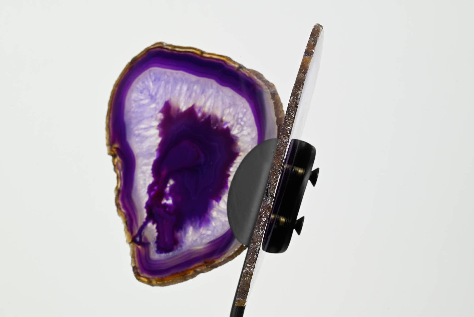Purple Agate Butterfly on Stand - 0.61kg and 23cm Tall - #BUPURP-10001