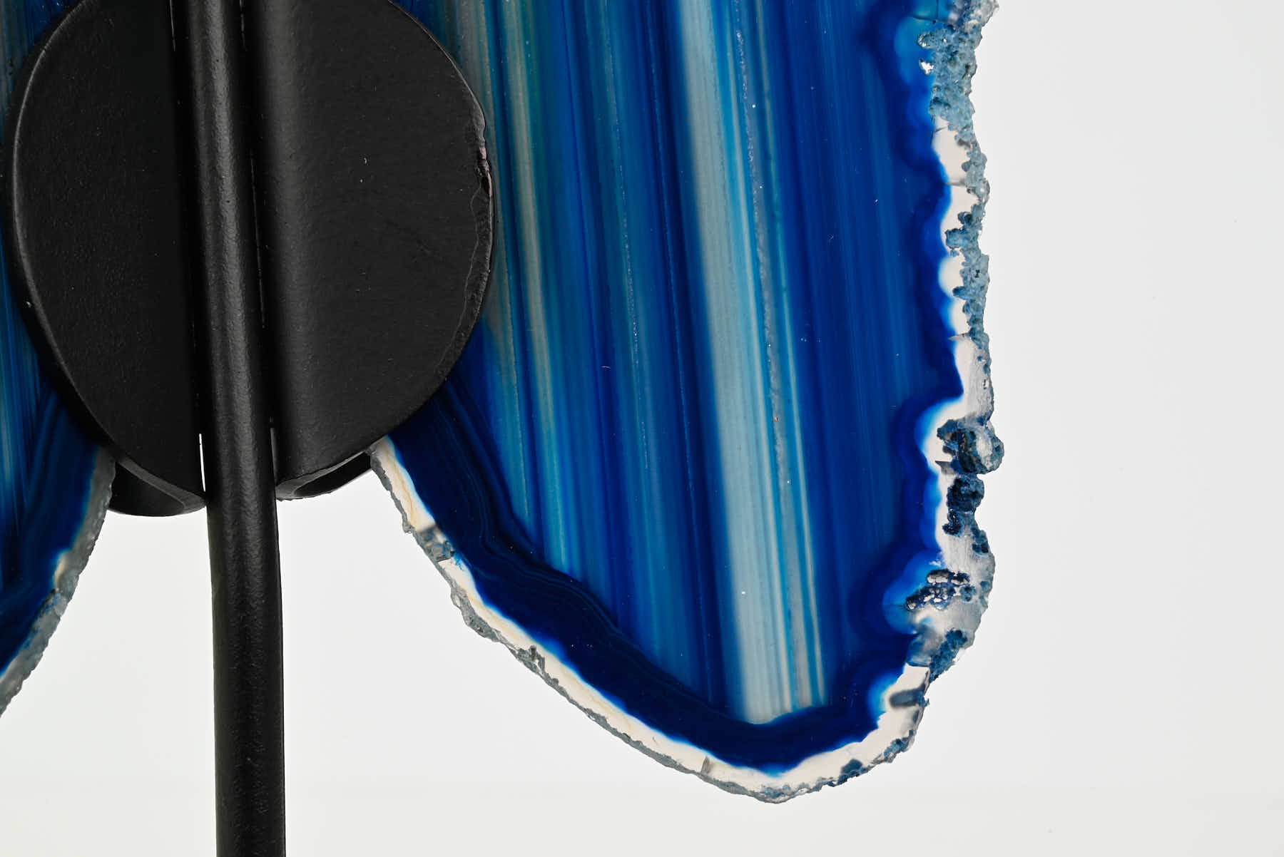 Blue Agate Butterfly on Stand - 0.44kg and 21cm Tall - #BUBLUE-10017