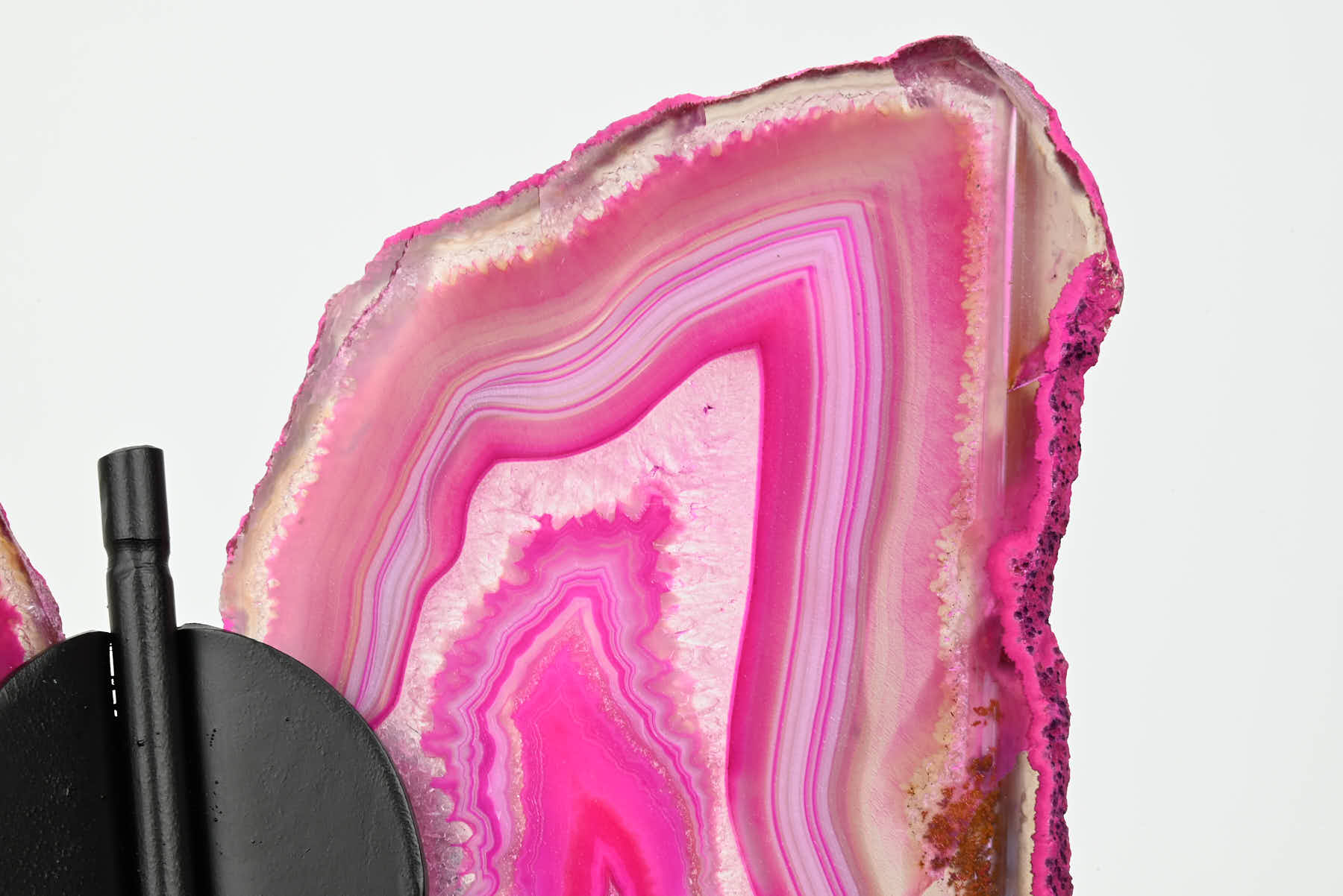 Pink Agate Butterfly on Stand - 0.48kg and 19cm Tall - #BUPINK-10015