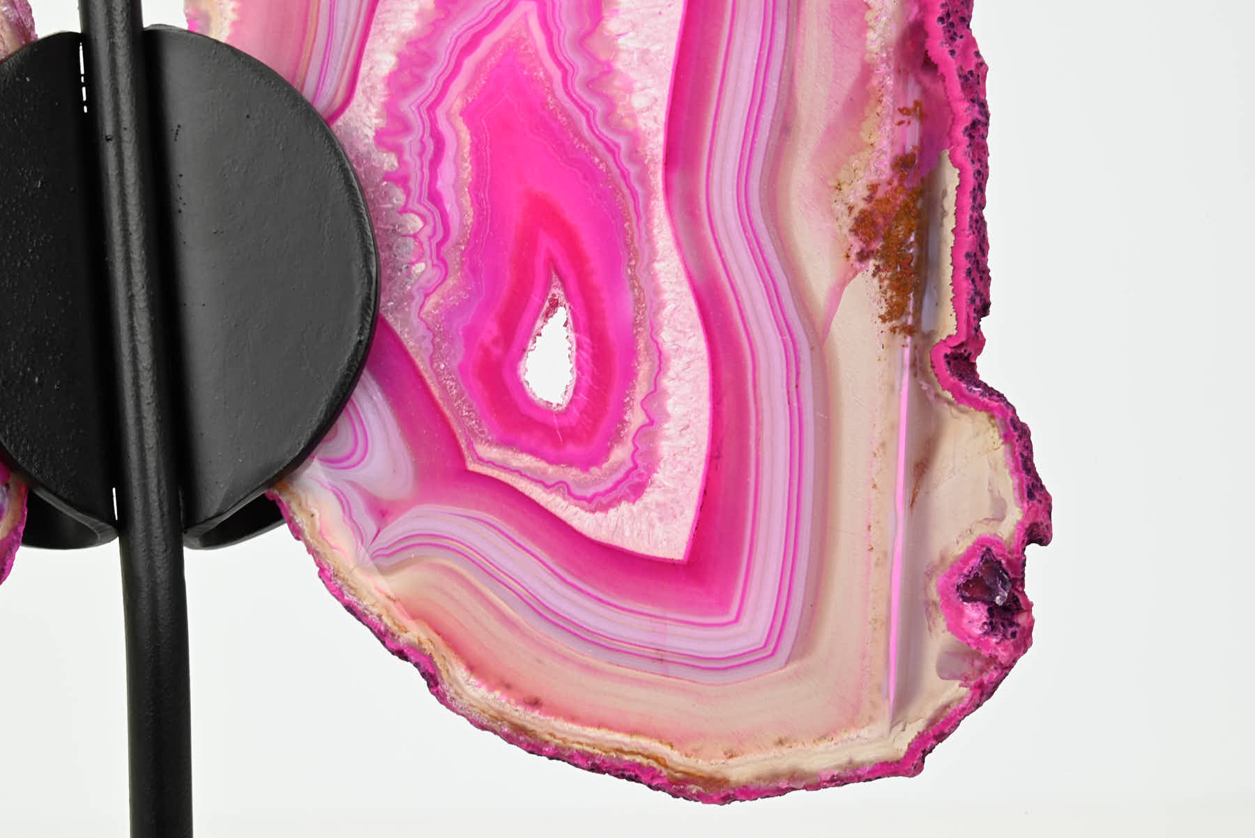 Pink Agate Butterfly on Stand - 0.48kg and 19cm Tall - #BUPINK-10015