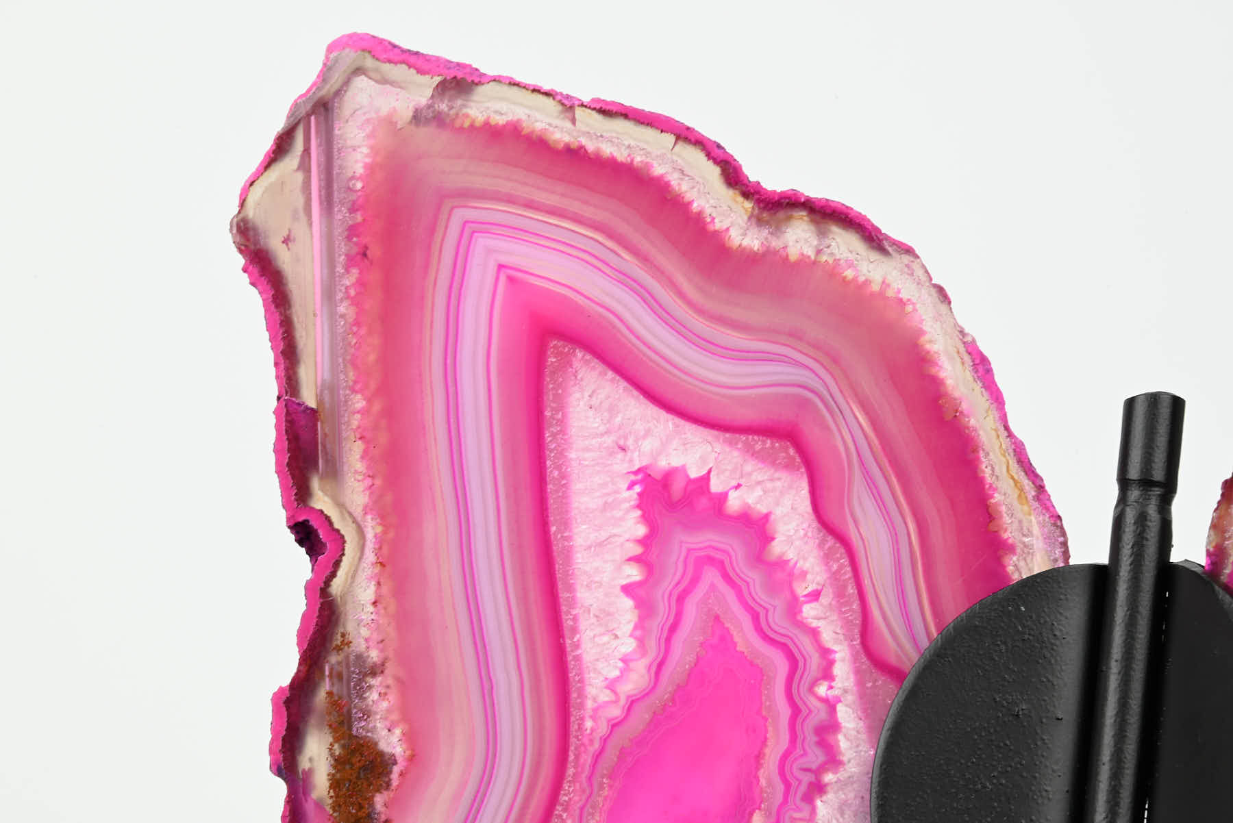 Pink Agate Butterfly on Stand - 0.48kg and 19cm Tall - #BUPINK-10015