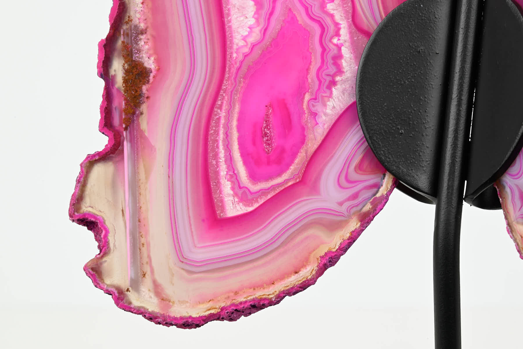 Pink Agate Butterfly on Stand - 0.48kg and 19cm Tall - #BUPINK-10015