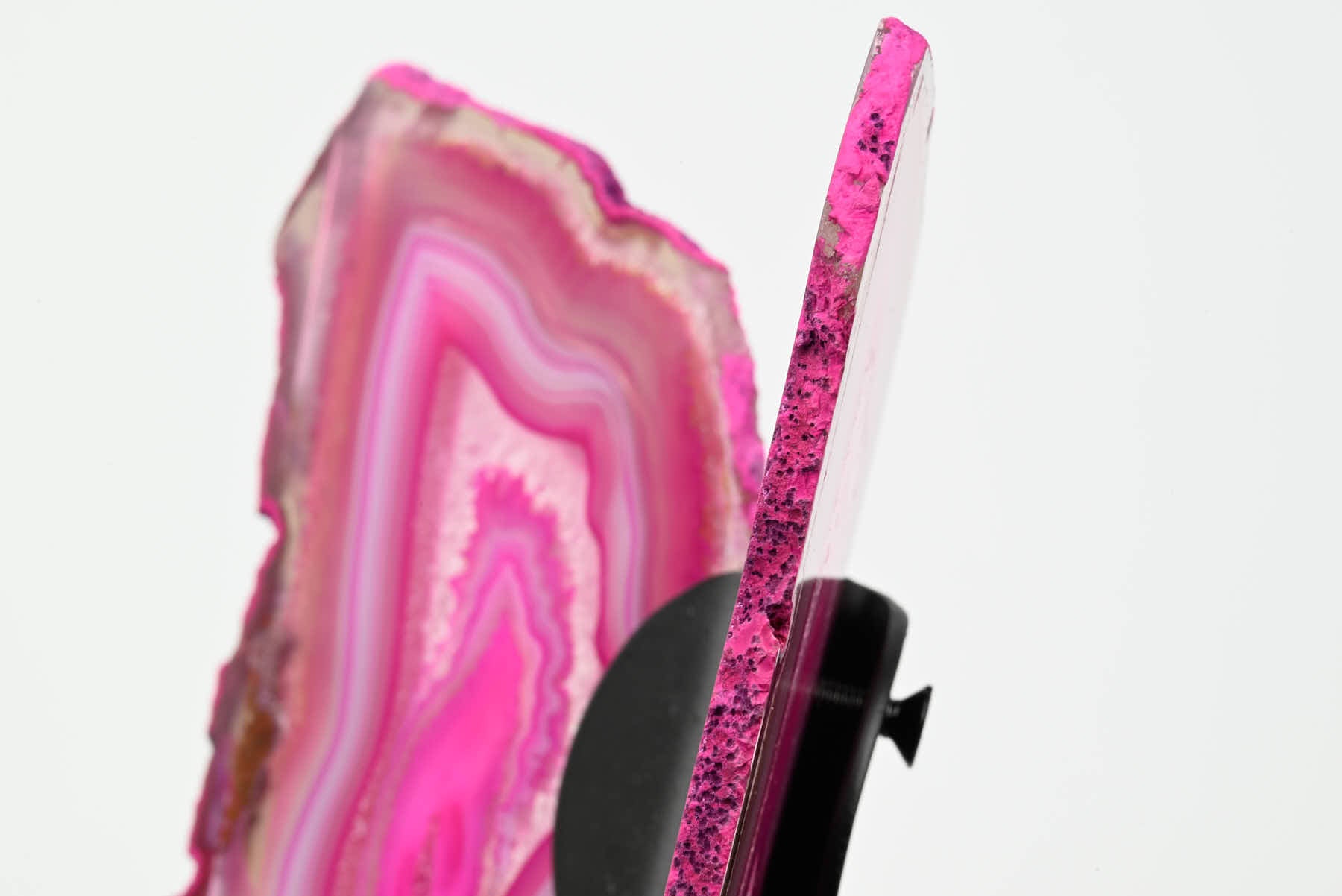Pink Agate Butterfly on Stand - 0.48kg and 19cm Tall - #BUPINK-10015