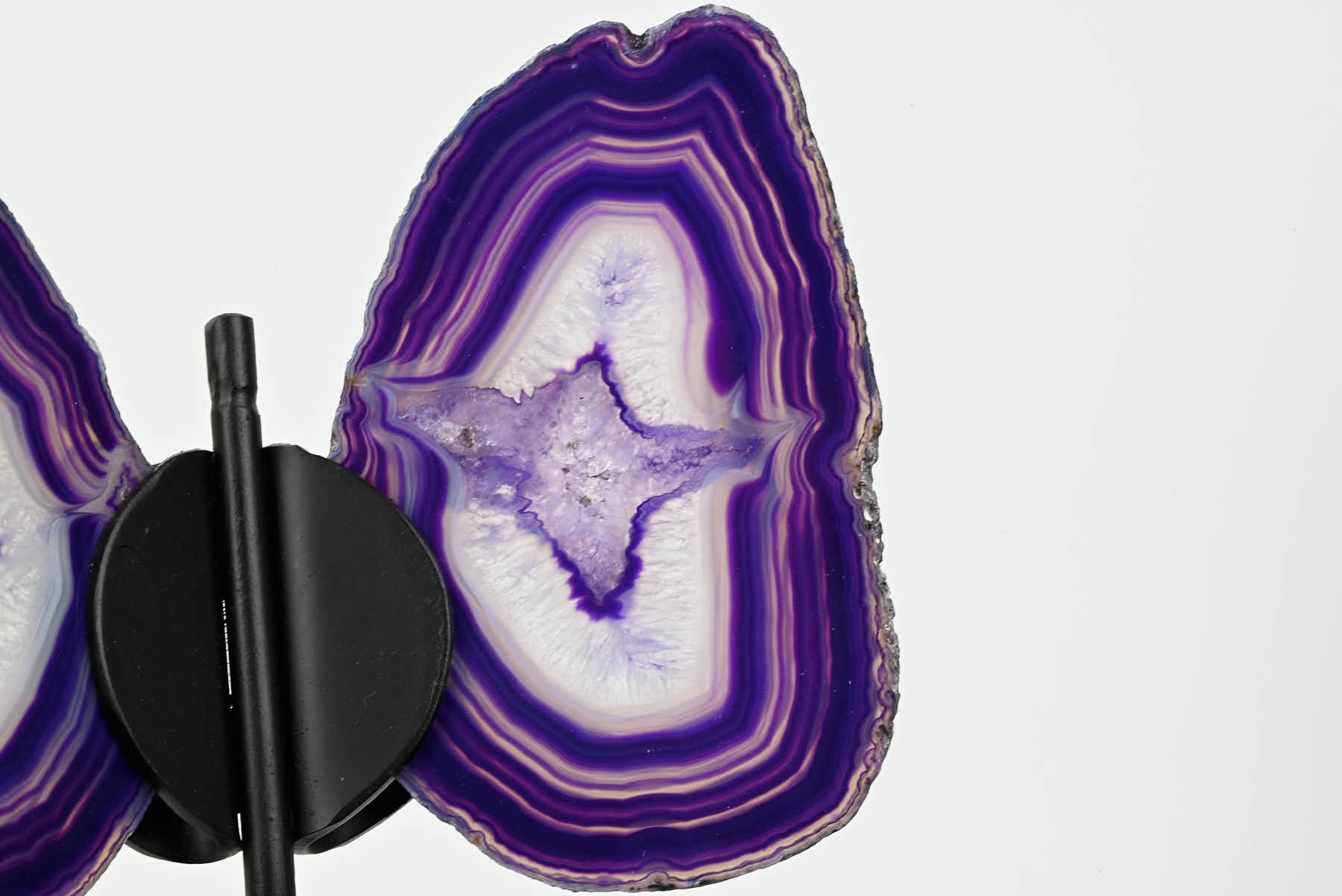 Purple Agate Butterfly on Stand - 0.42kg and 19cm Tall - #BUPURP-10011