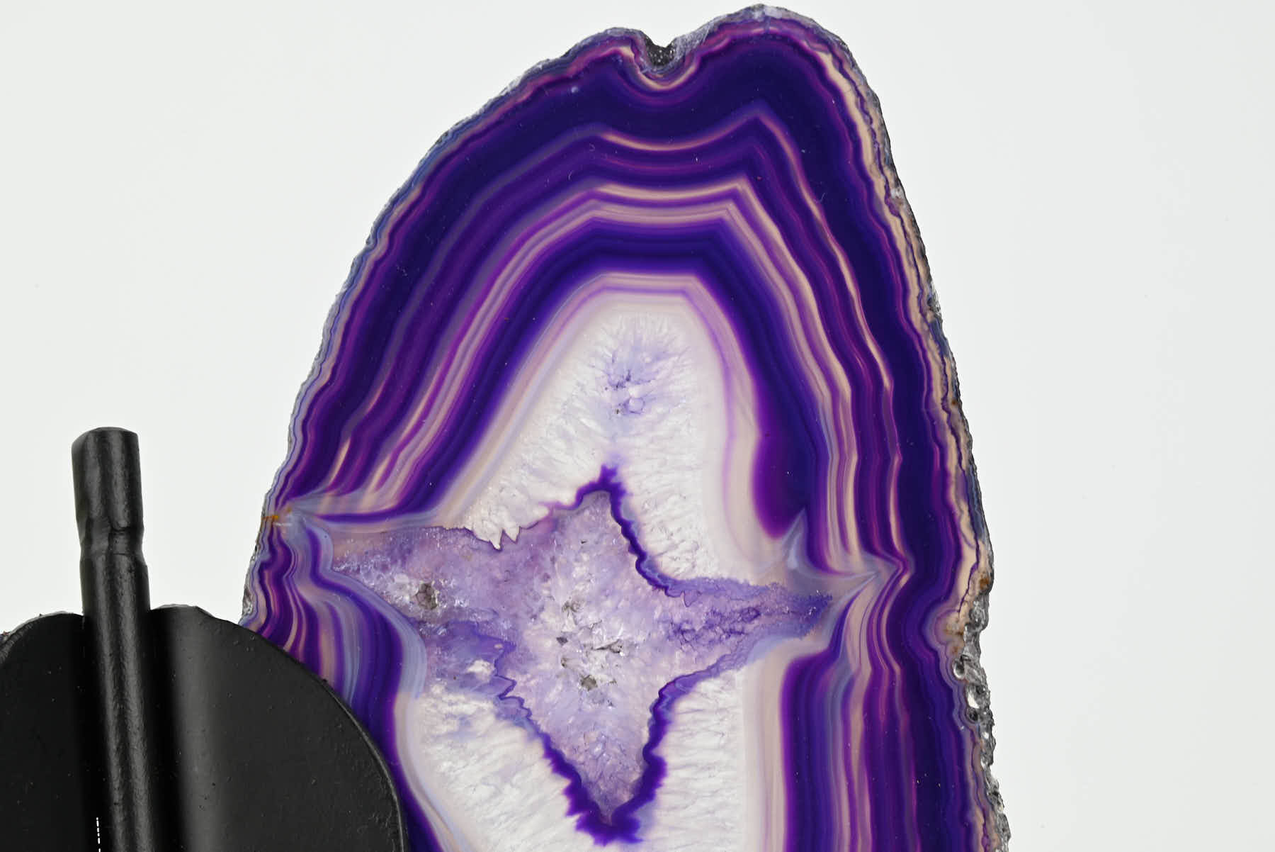 Purple Agate Butterfly on Stand - 0.42kg and 19cm Tall - #BUPURP-10011