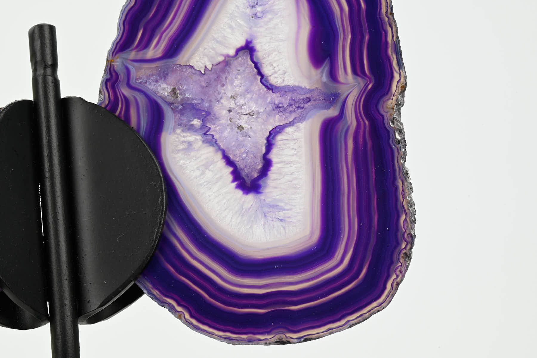 Purple Agate Butterfly on Stand - 0.42kg and 19cm Tall - #BUPURP-10011