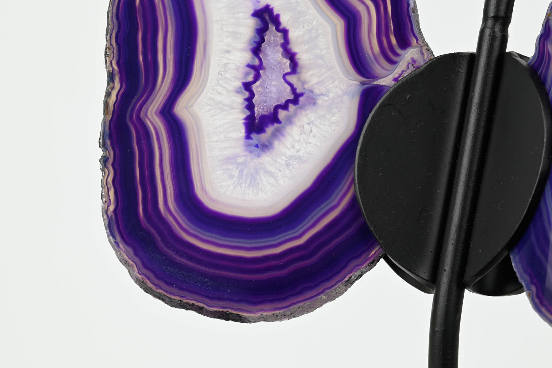 Purple Agate Butterfly on Stand - 0.42kg and 19cm Tall - #BUPURP-10011