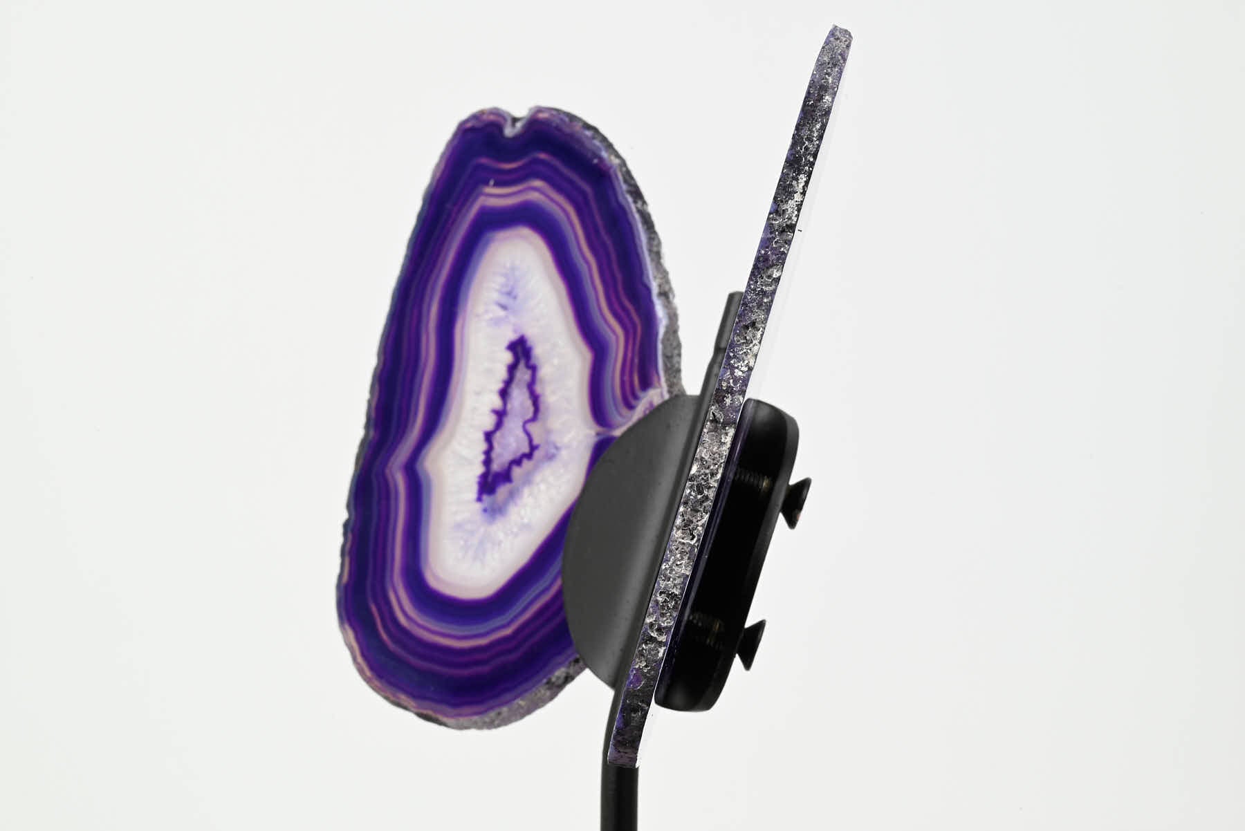 Purple Agate Butterfly on Stand - 0.42kg and 19cm Tall - #BUPURP-10011