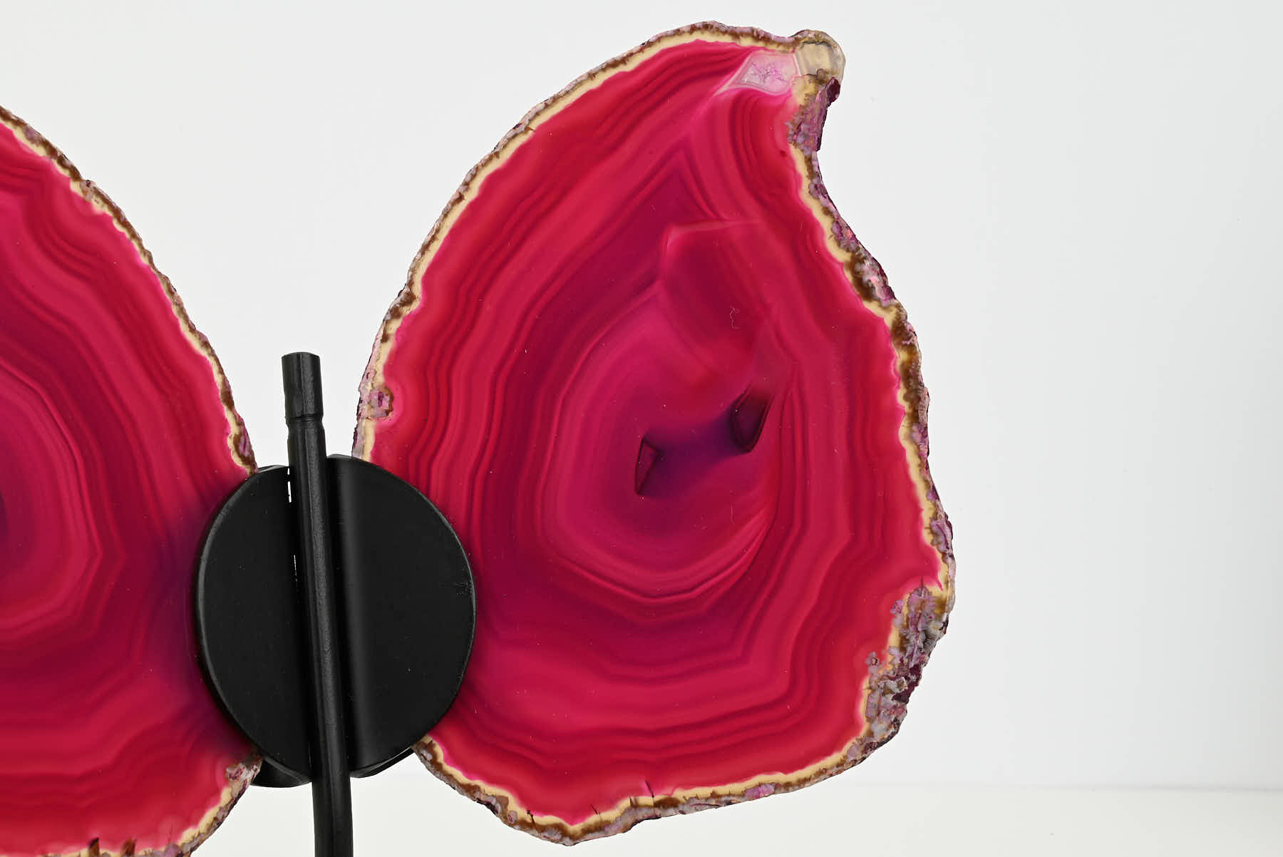 Pink Agate Butterfly on Stand - 0.50kg and 20cm Tall - #BUPINK-10014